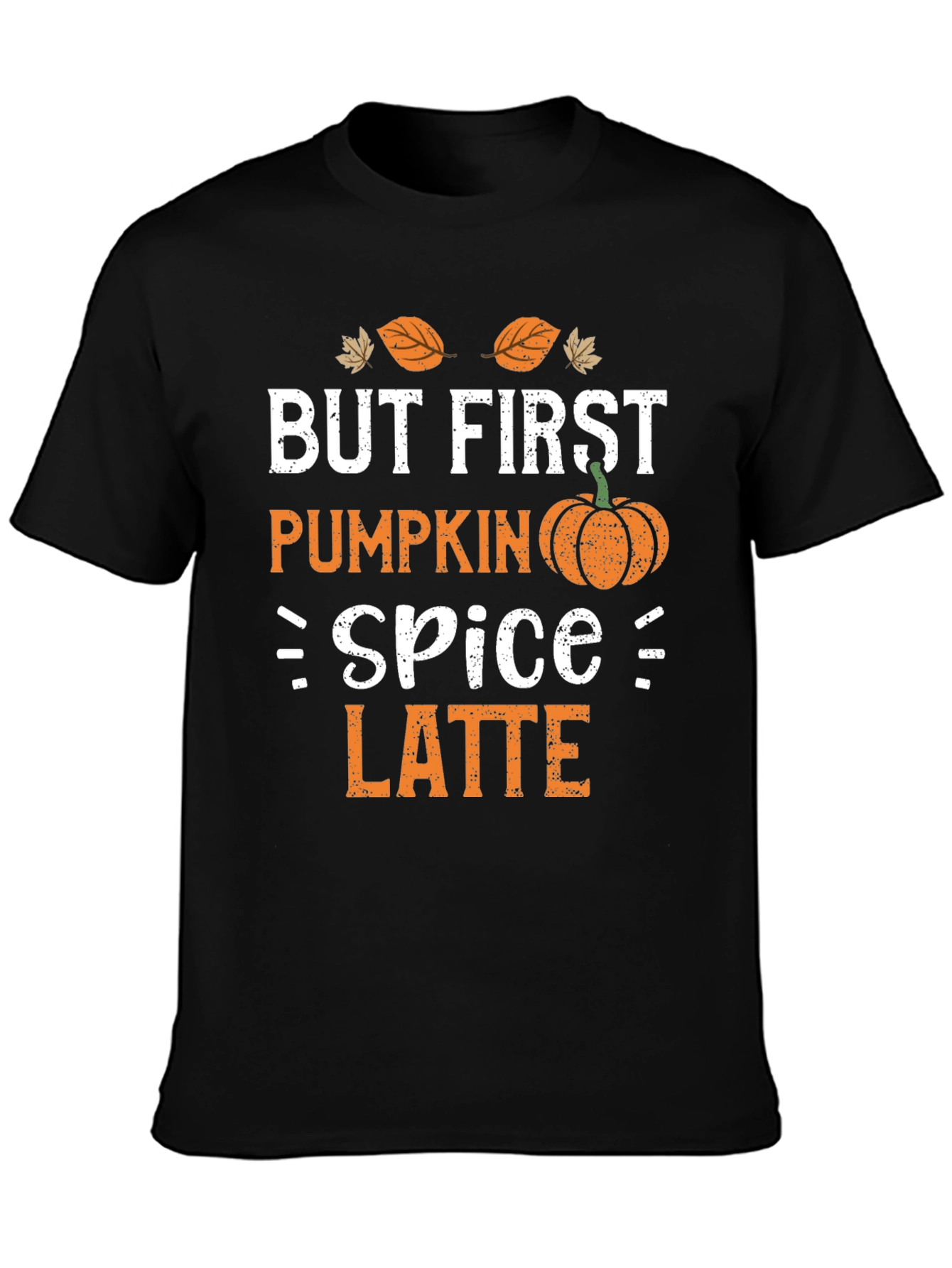 But First Pumpkin Spice Latte Black T-Shirt