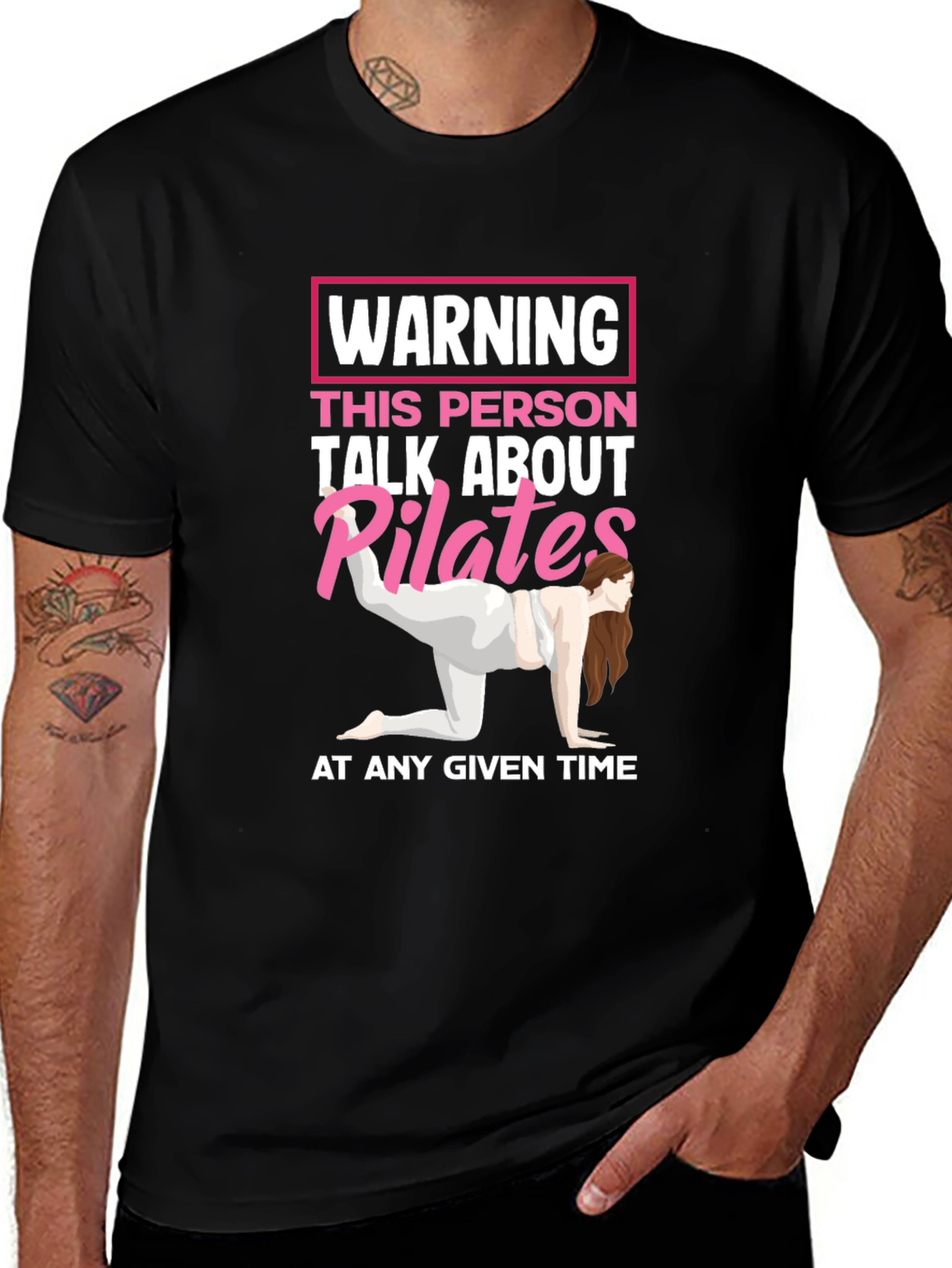 Pilates Warning Funny T-Shirt