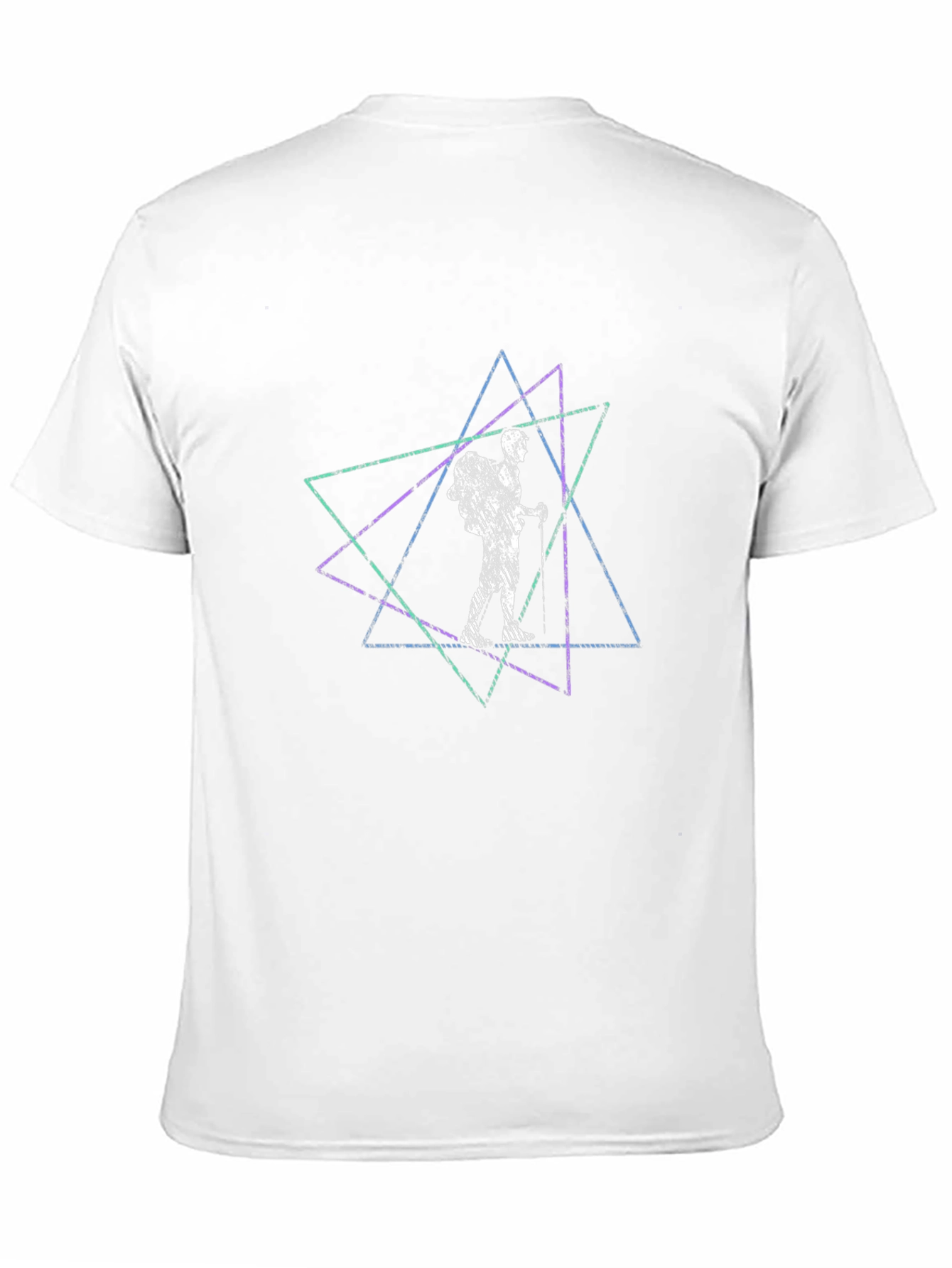 Geometric Hiker Tee - Black Graphic T-Shirt