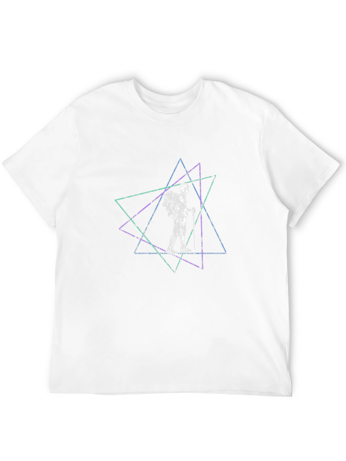 Geometric Hiker Tee - Black Graphic T-Shirt