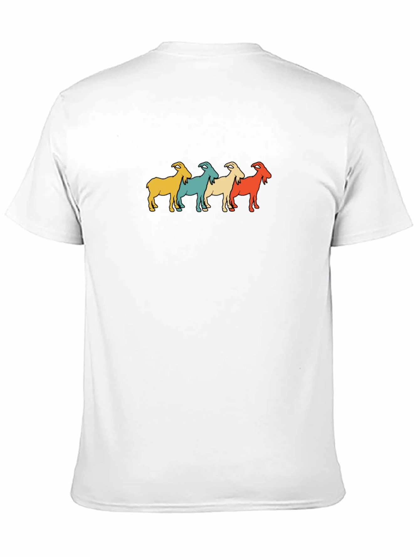 Retro Goat Tee - Four Goats