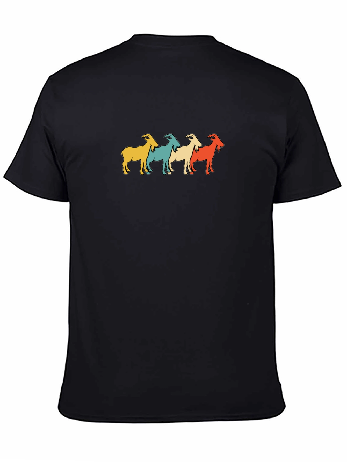 Retro Goat Tee - Four Goats