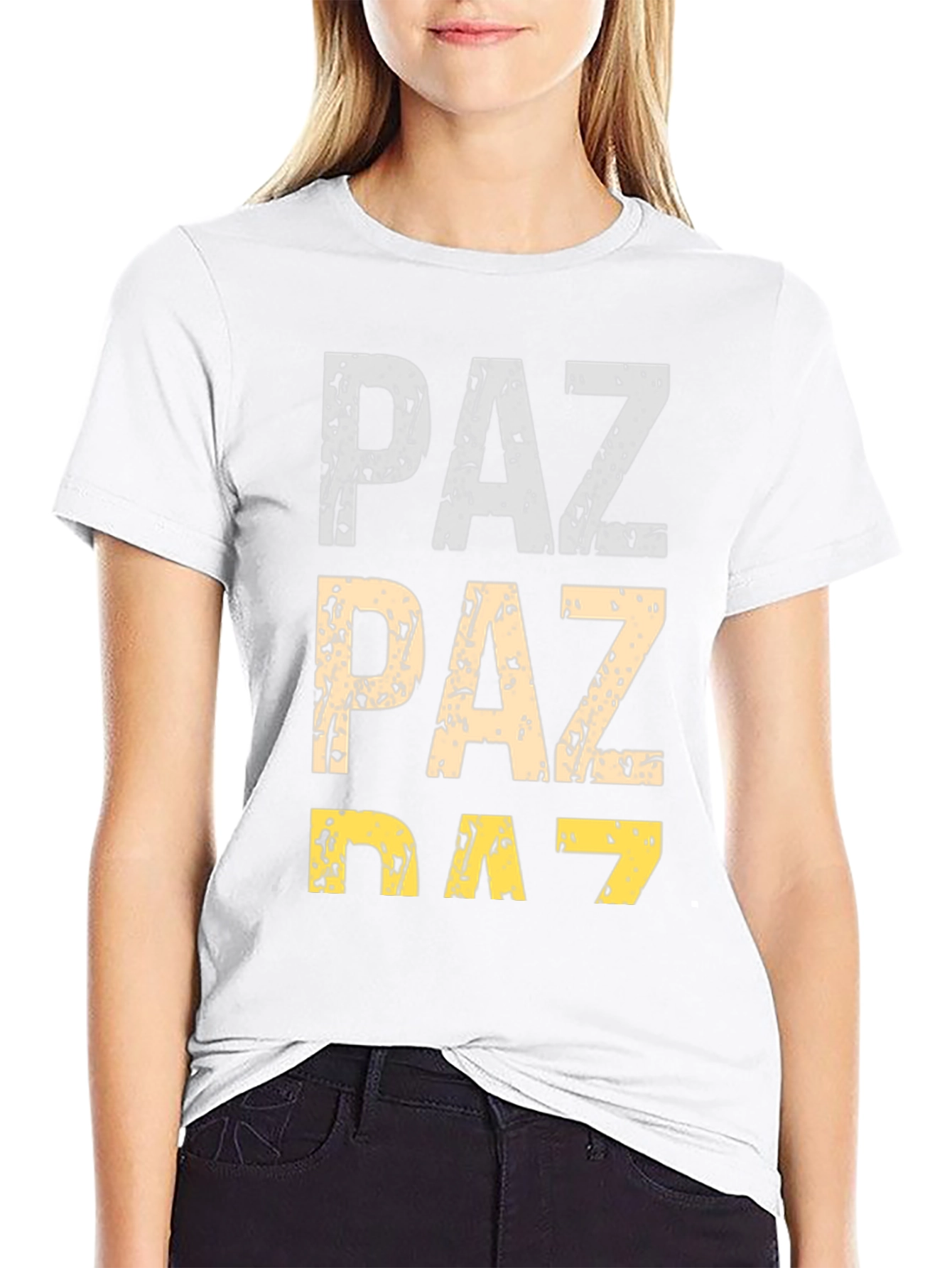 PAZ Graphic Print Mens Black T-Shirt