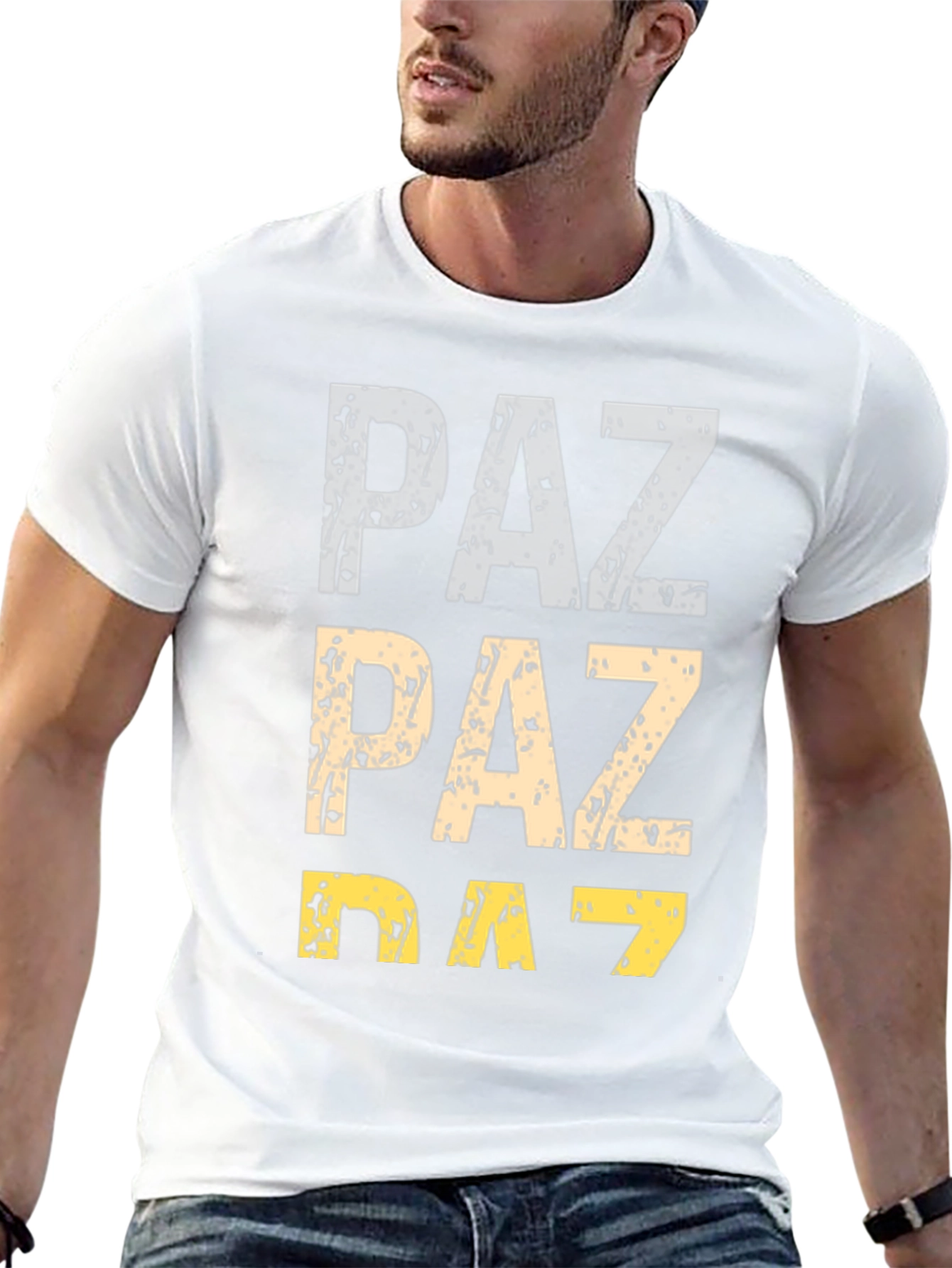 PAZ Graphic Print Mens Black T-Shirt