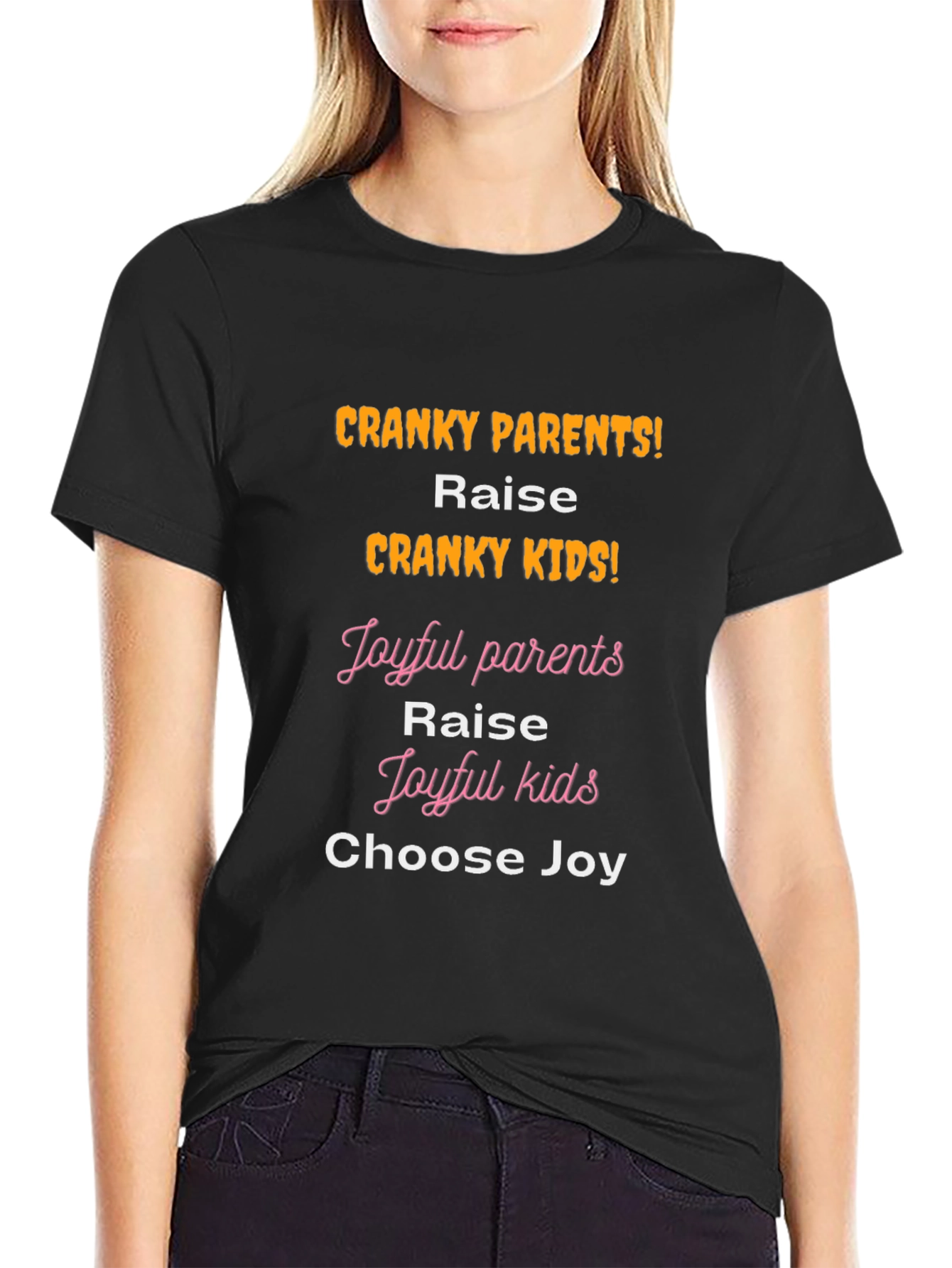 Cranky Parents Cranky Kids Graphic T-Shirt
