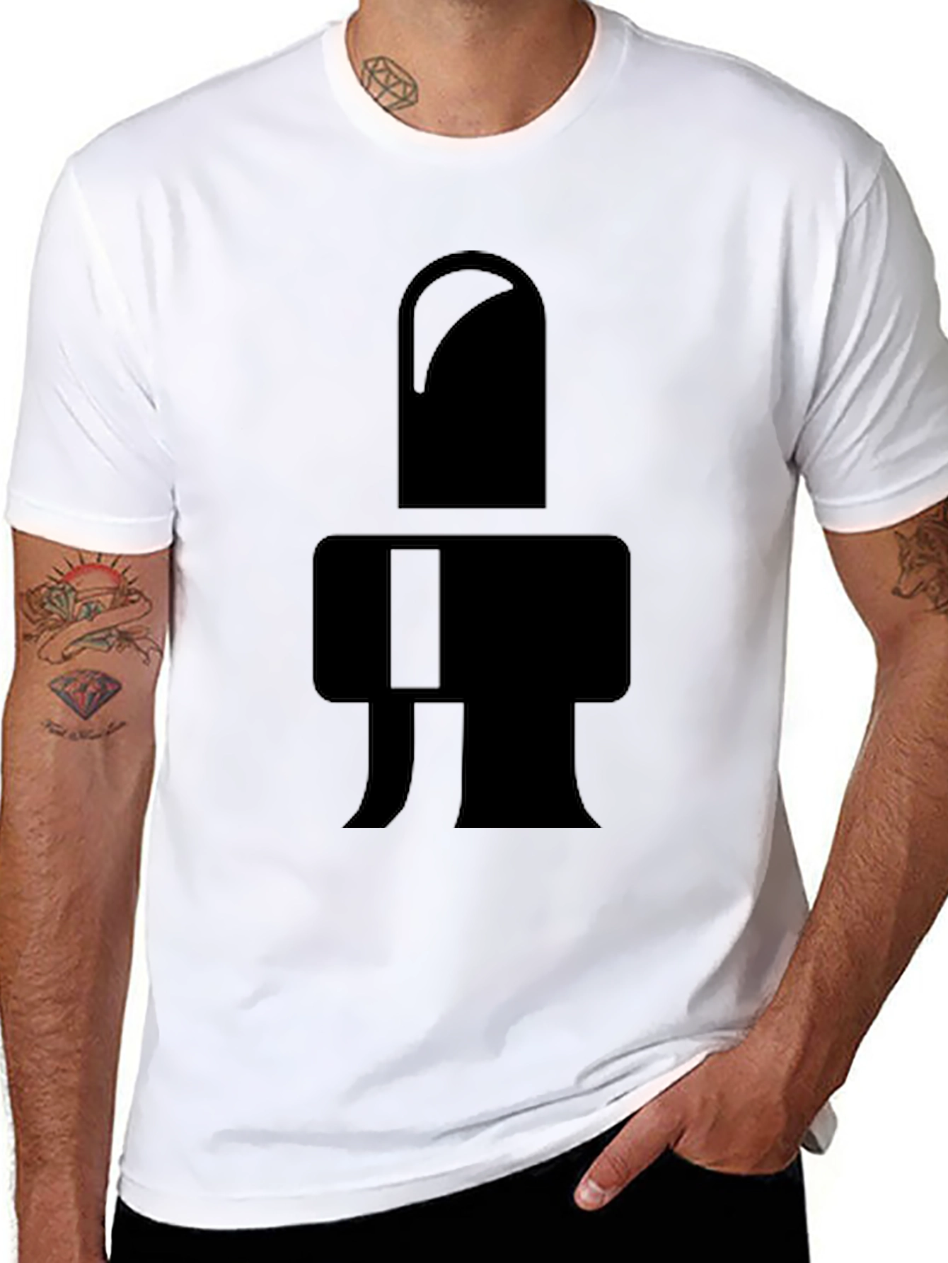 Abstract Symbol Black T-Shirt