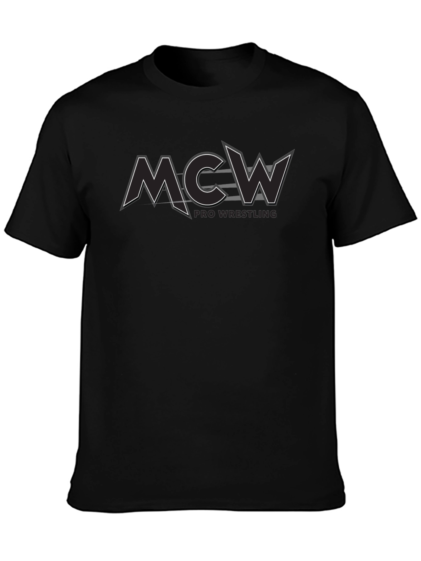 MCW Pro Wrestling Black Graphic Tee