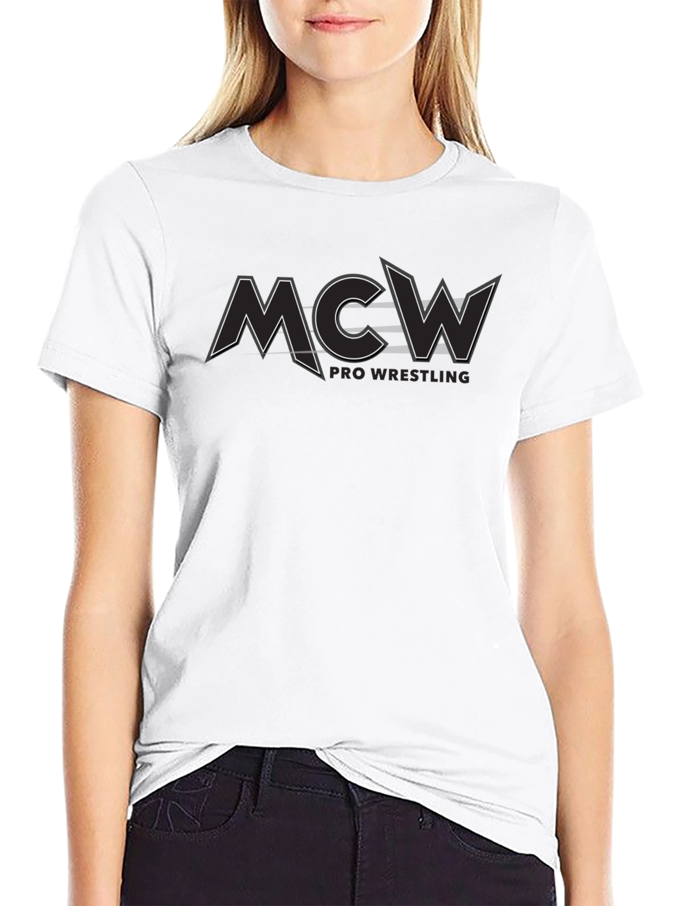 MCW Pro Wrestling Black Graphic Tee