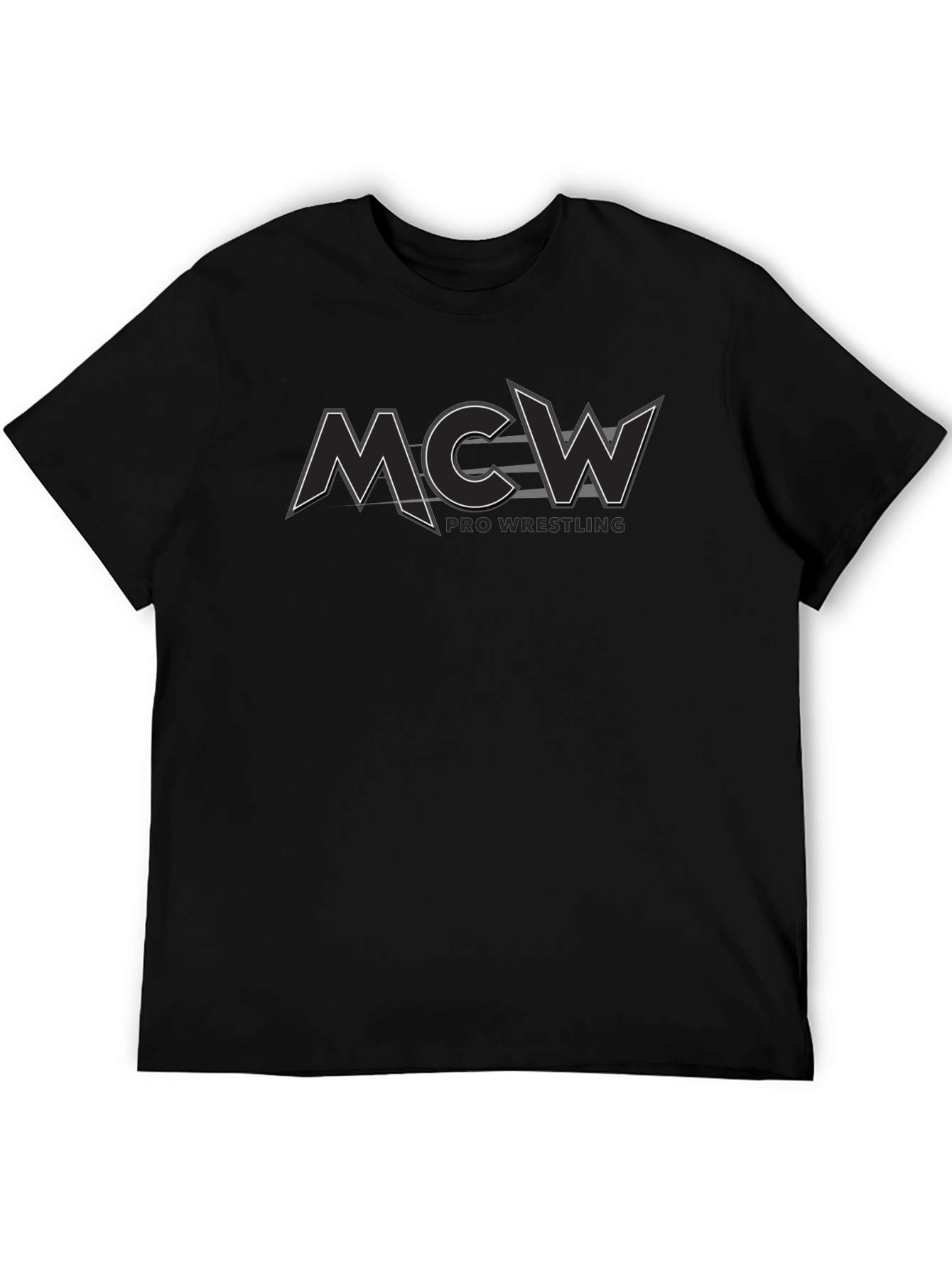 MCW Pro Wrestling Black Graphic Tee