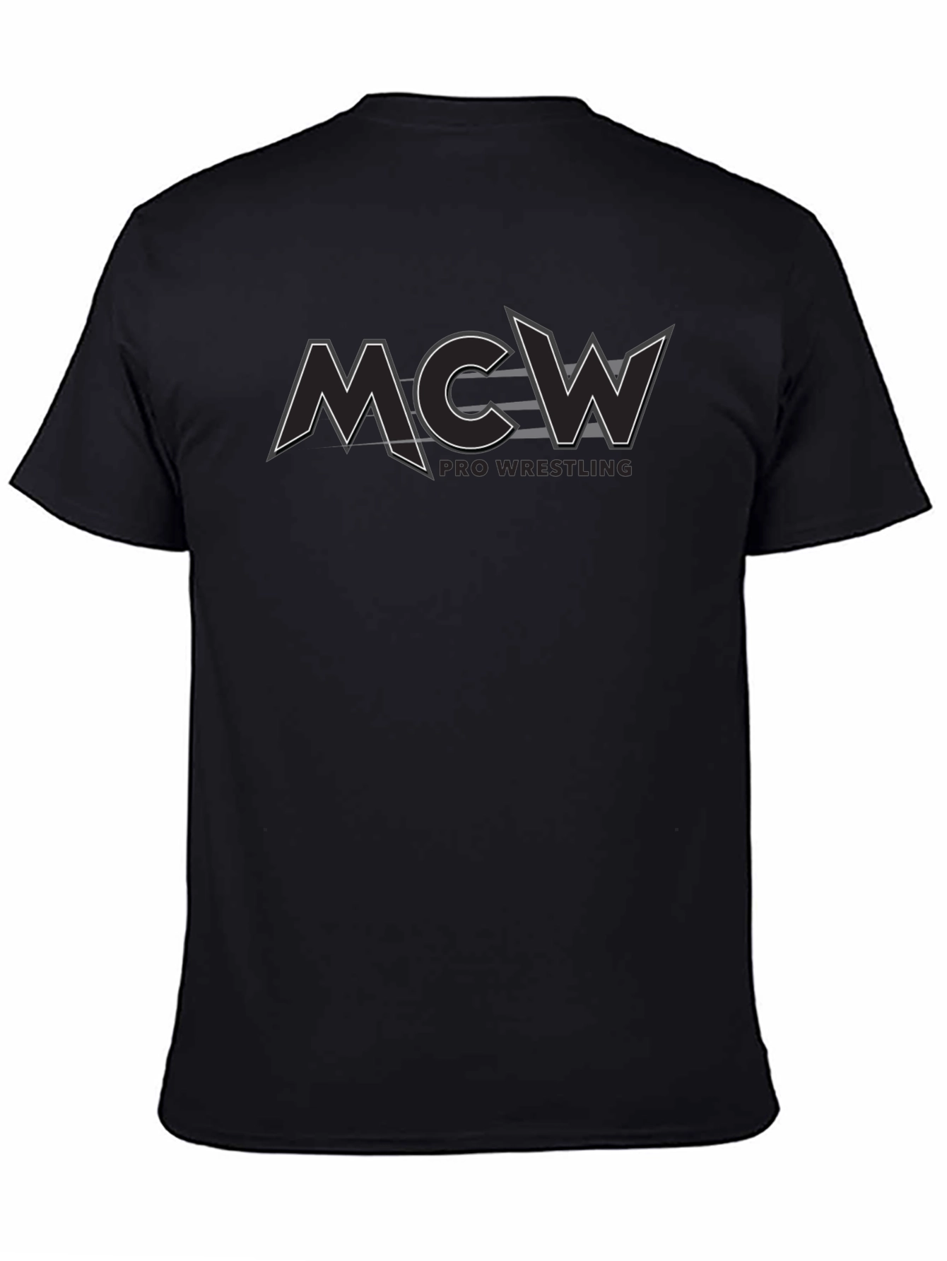 MCW Pro Wrestling Black Graphic Tee