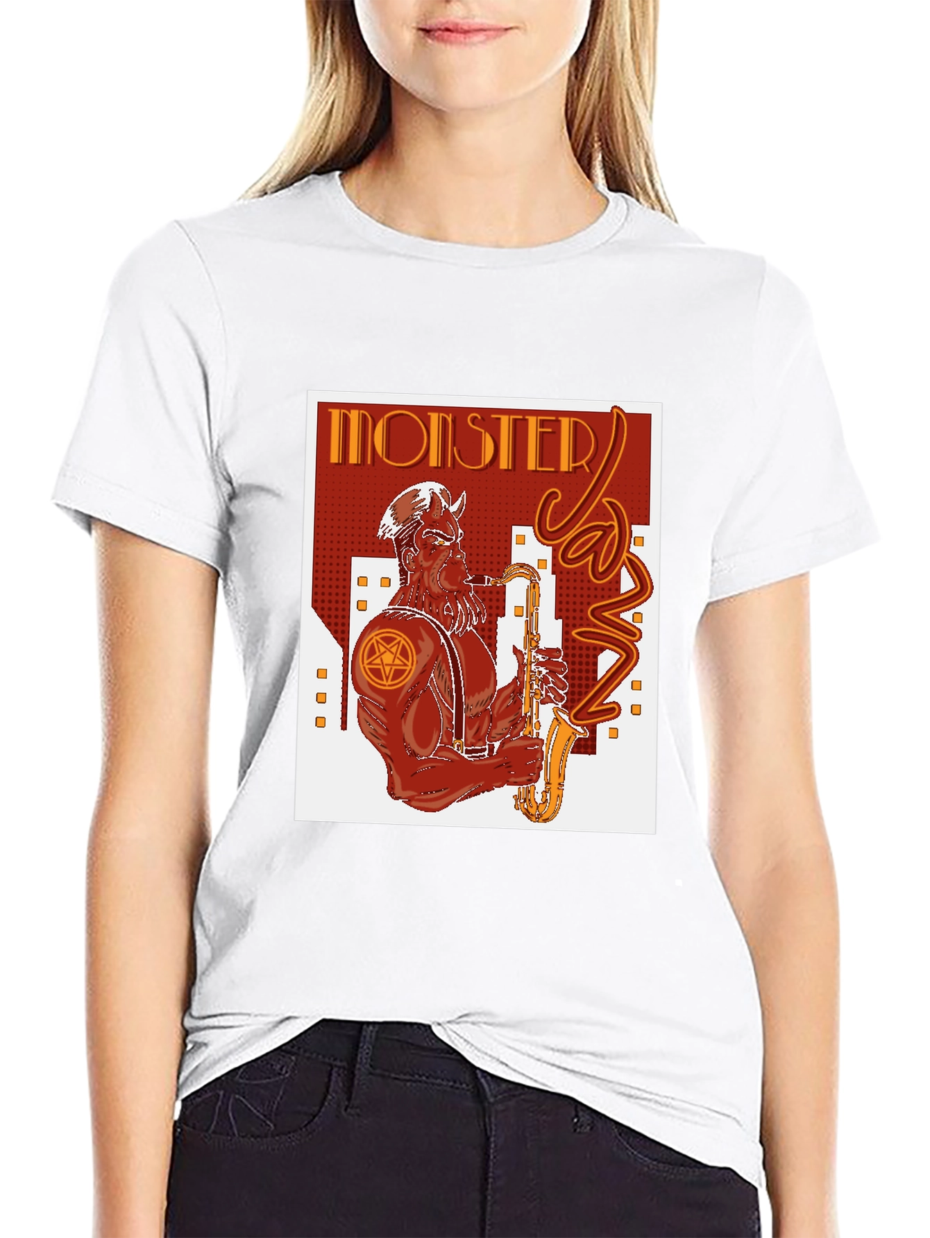 Monster Jazz Graphic Tee - Black