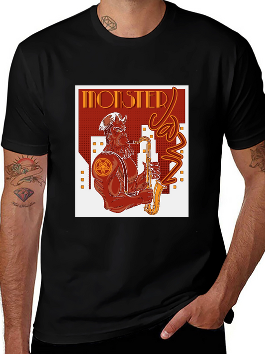Monster Jazz Graphic Tee - Black