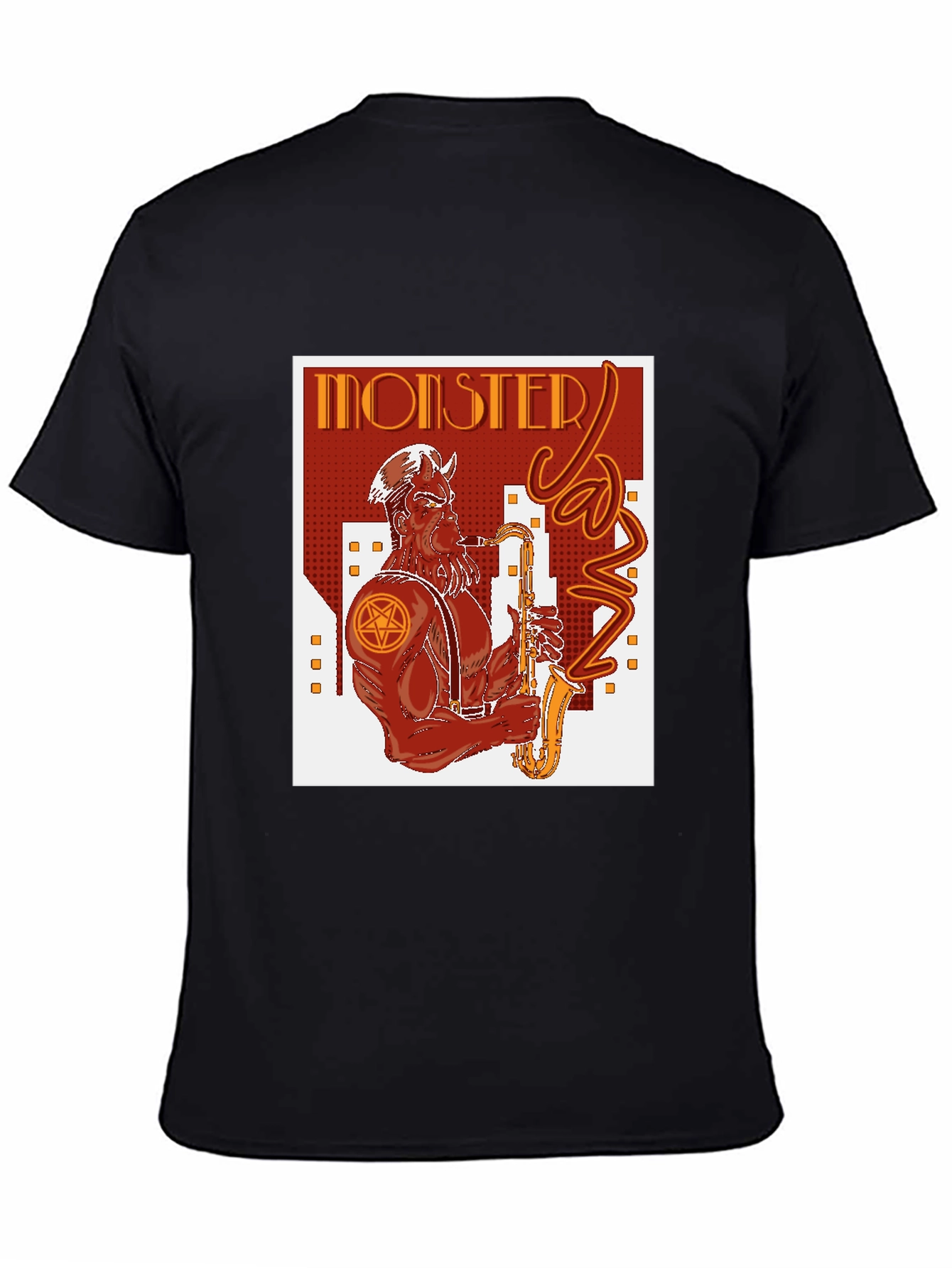 Monster Jazz Graphic Tee - Black