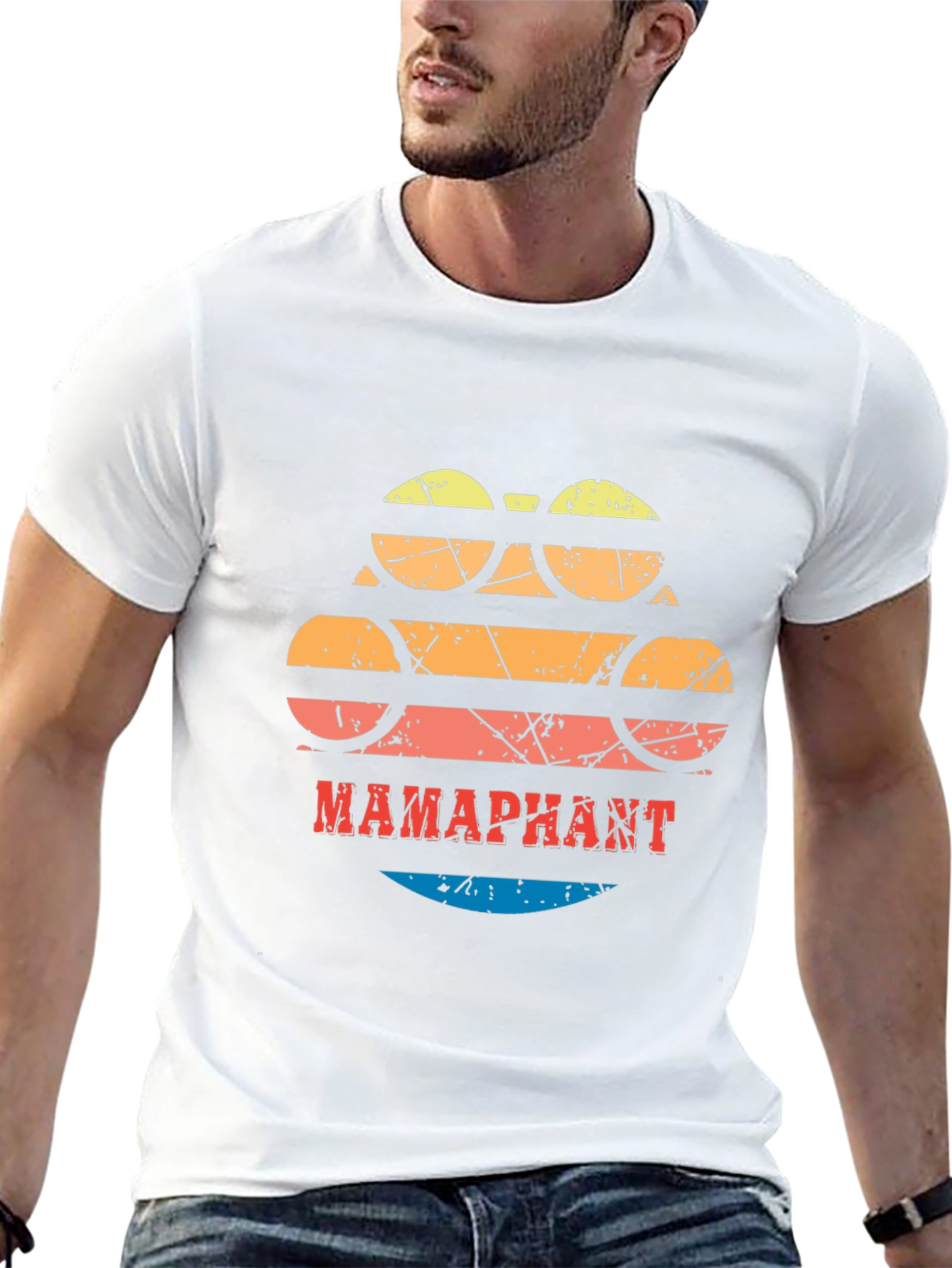 Retro MAMAphant T-Shirt -  Stylish Elephant Design