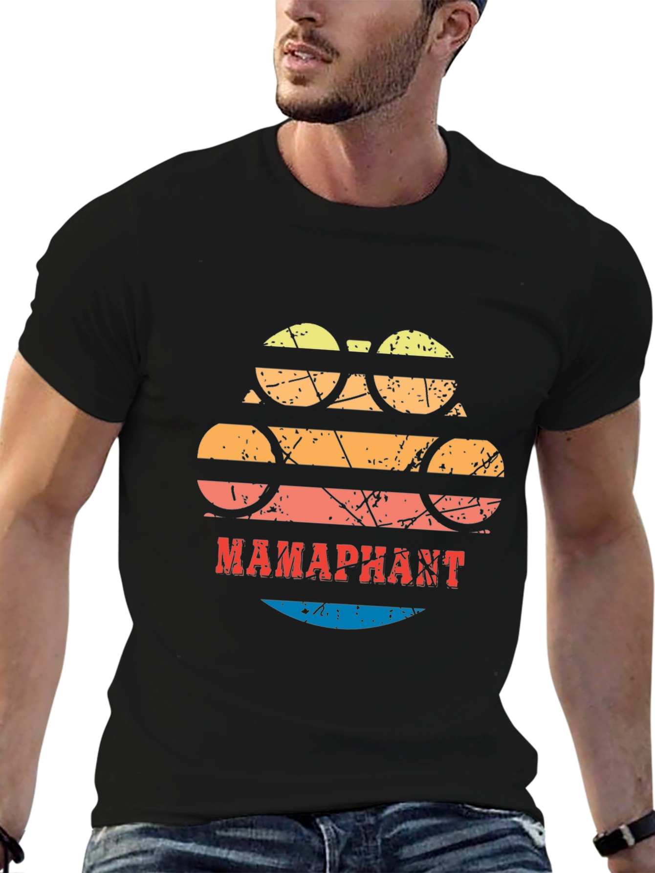 Retro MAMAphant T-Shirt -  Stylish Elephant Design