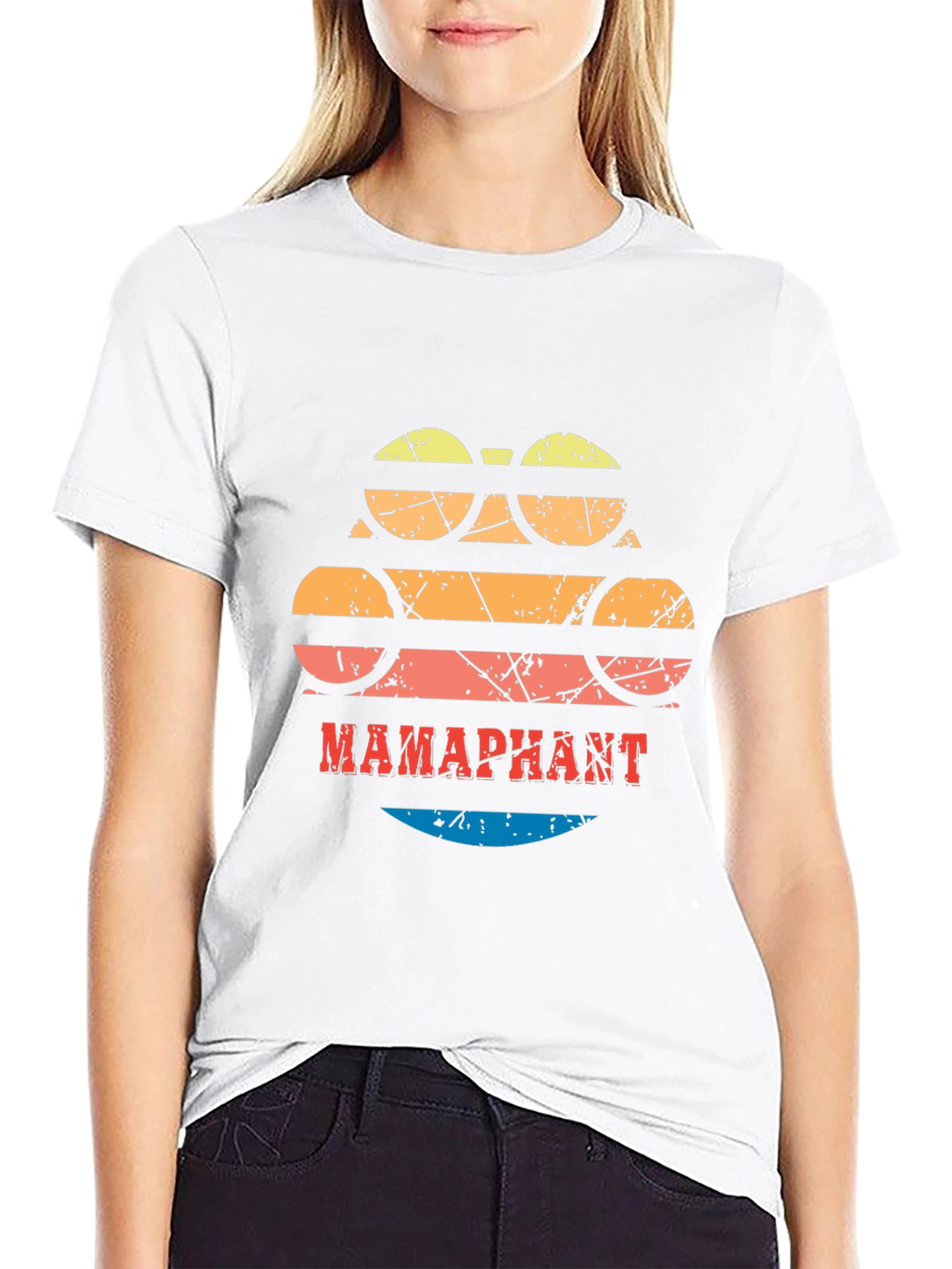Retro MAMAphant T-Shirt -  Stylish Elephant Design