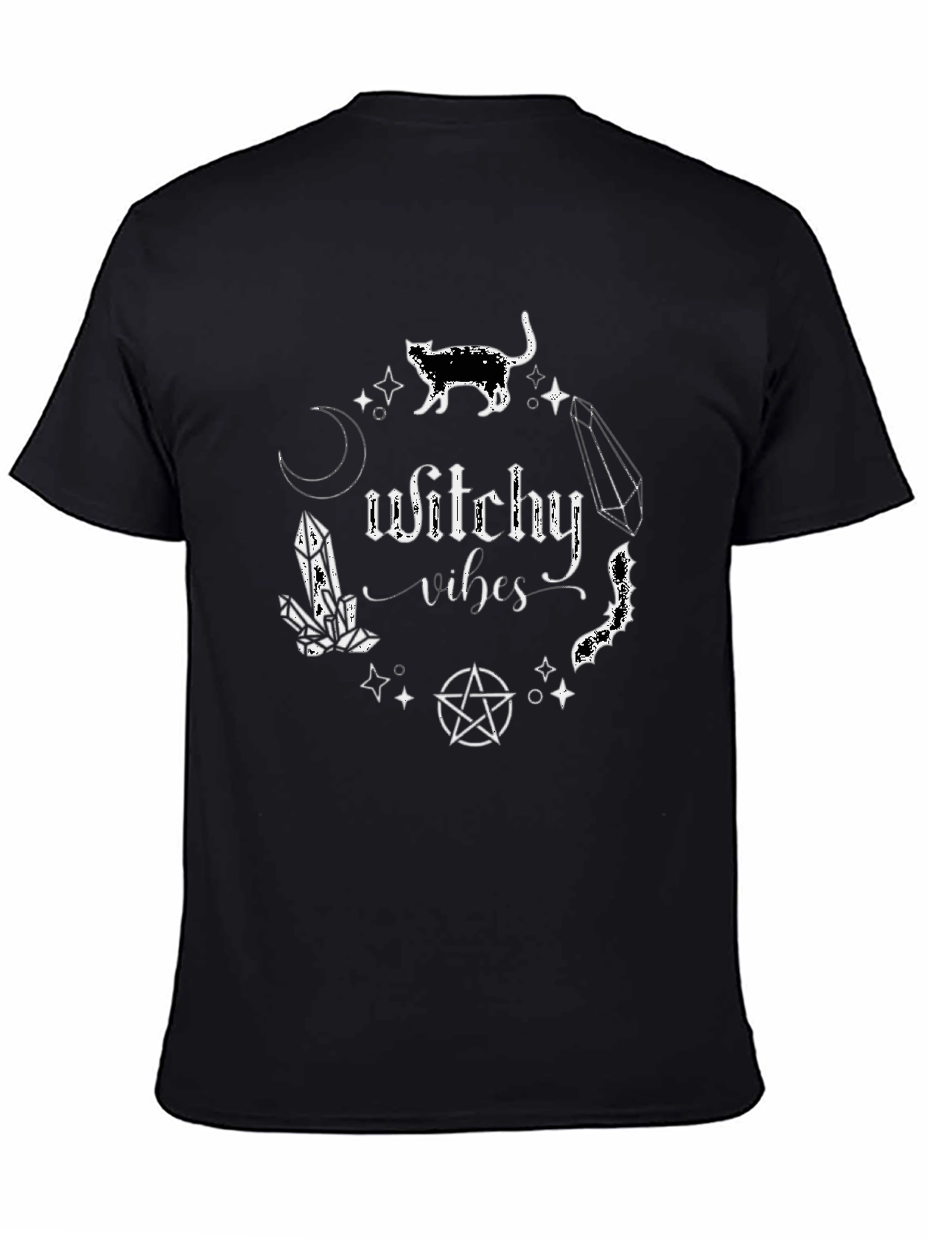 Witchy Vibes Graphic Tee - Black T-Shirt