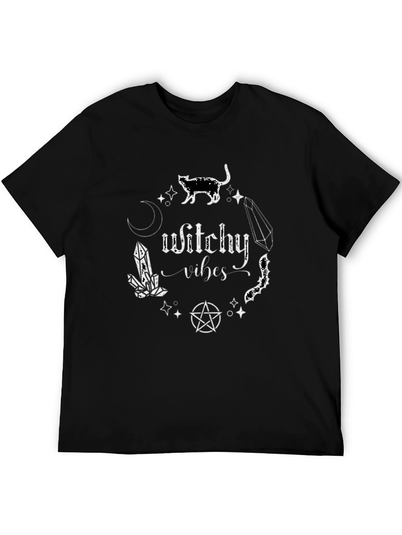 Witchy Vibes Graphic Tee - Black T-Shirt