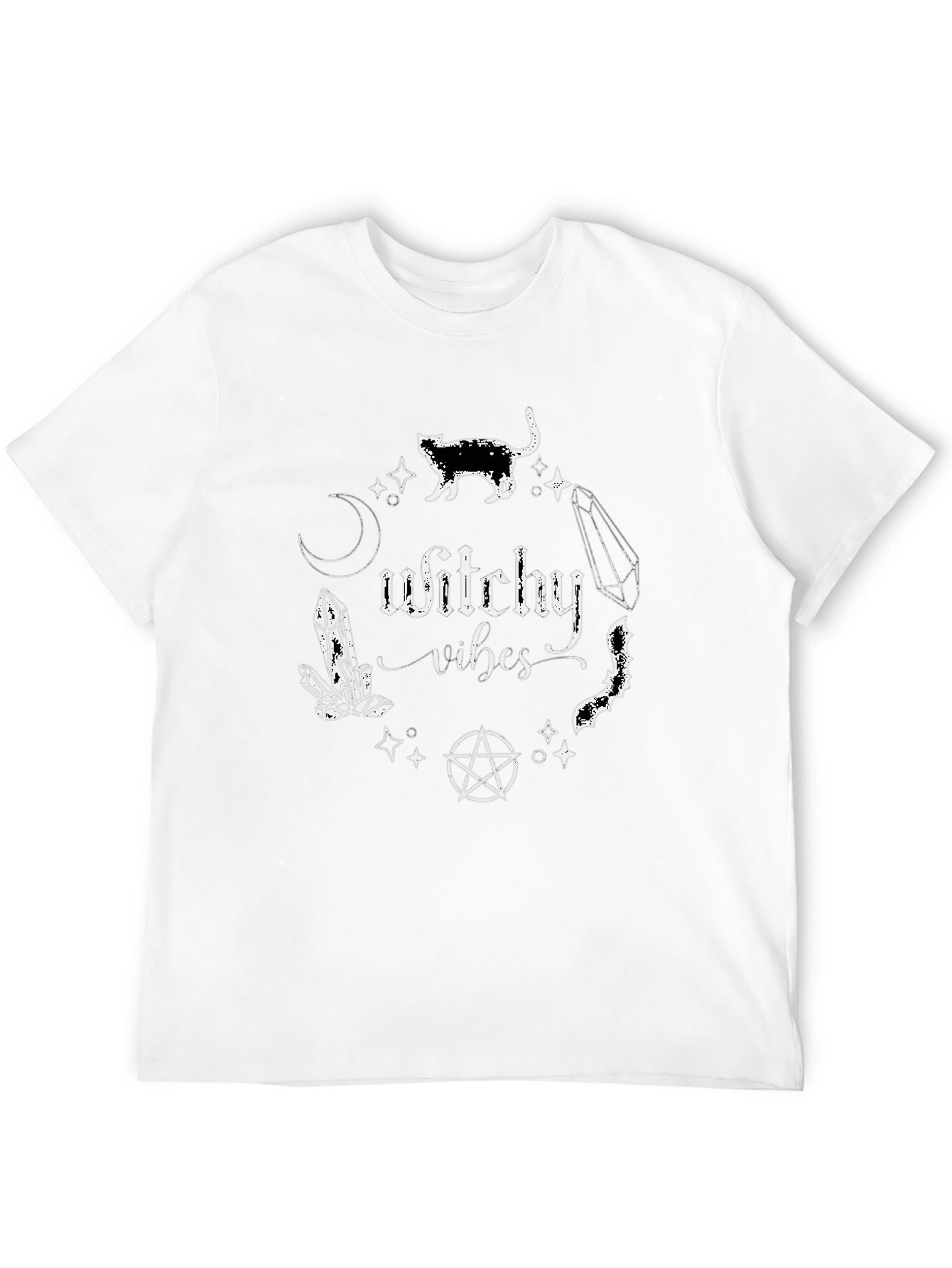 Witchy Vibes Graphic Tee - Black T-Shirt