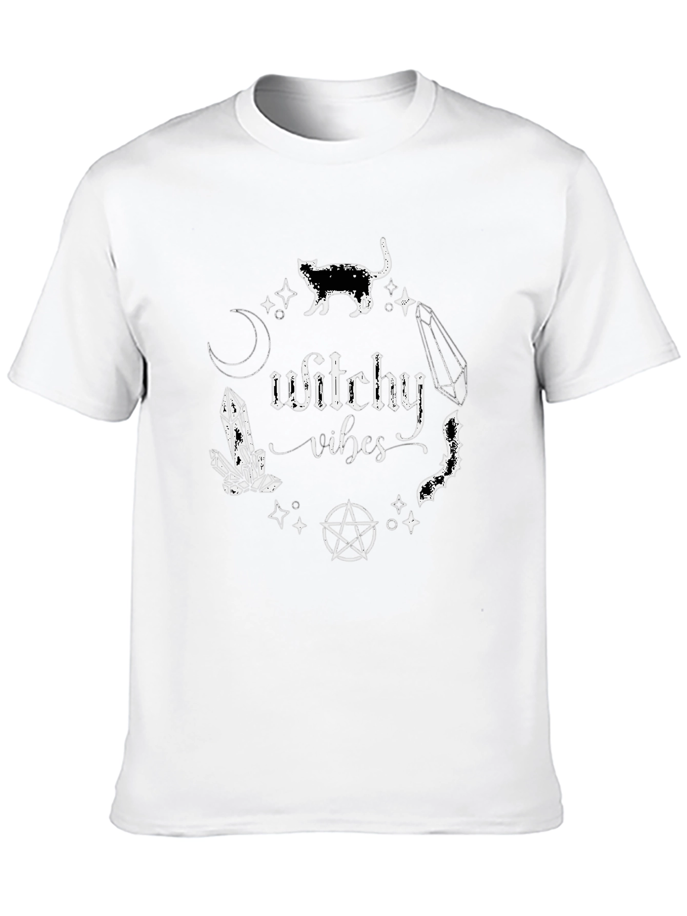 Witchy Vibes Graphic Tee - Black T-Shirt