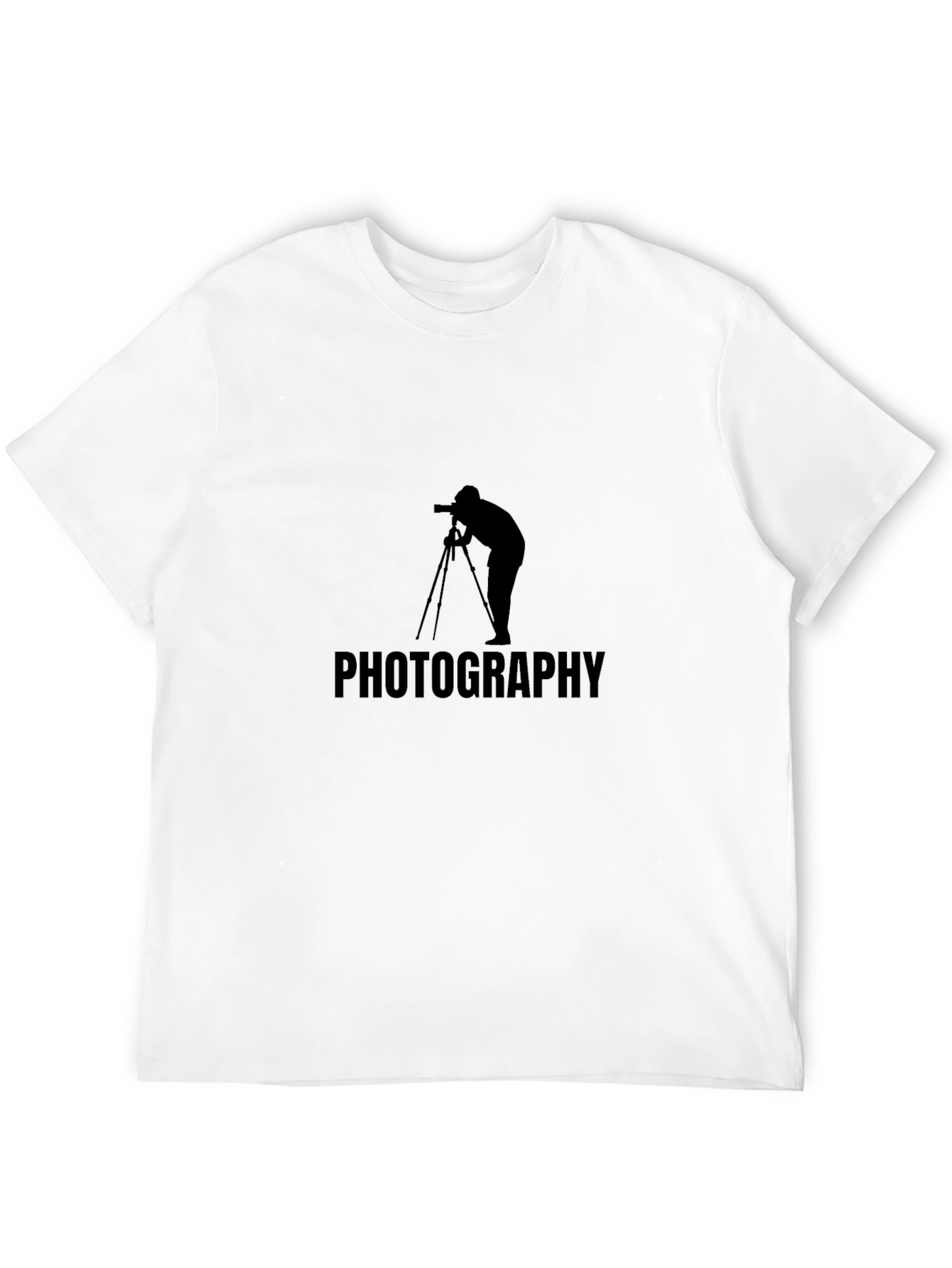 Photographer Graphic Tee - Classic Black Cotton