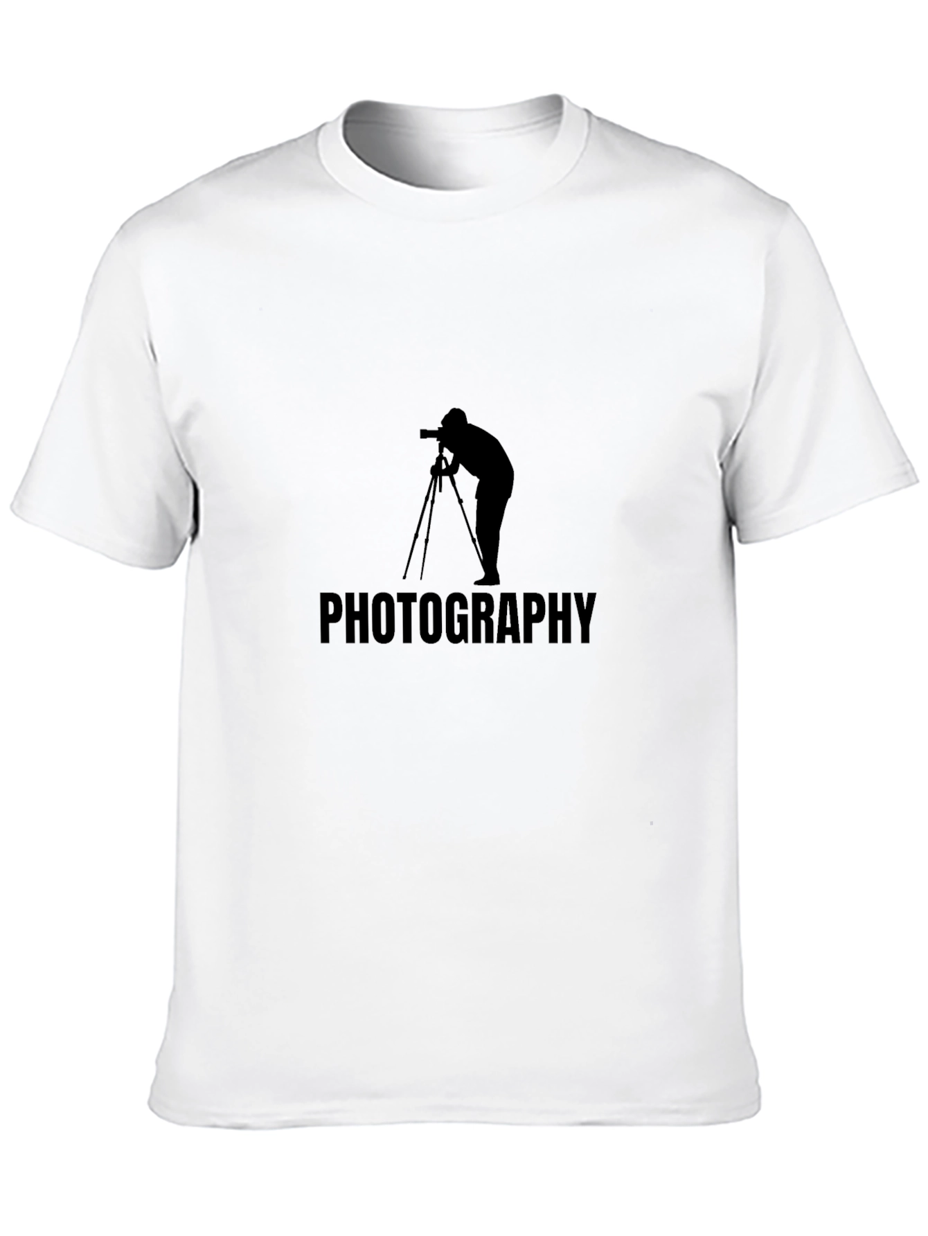 Photographer Graphic Tee - Classic Black Cotton