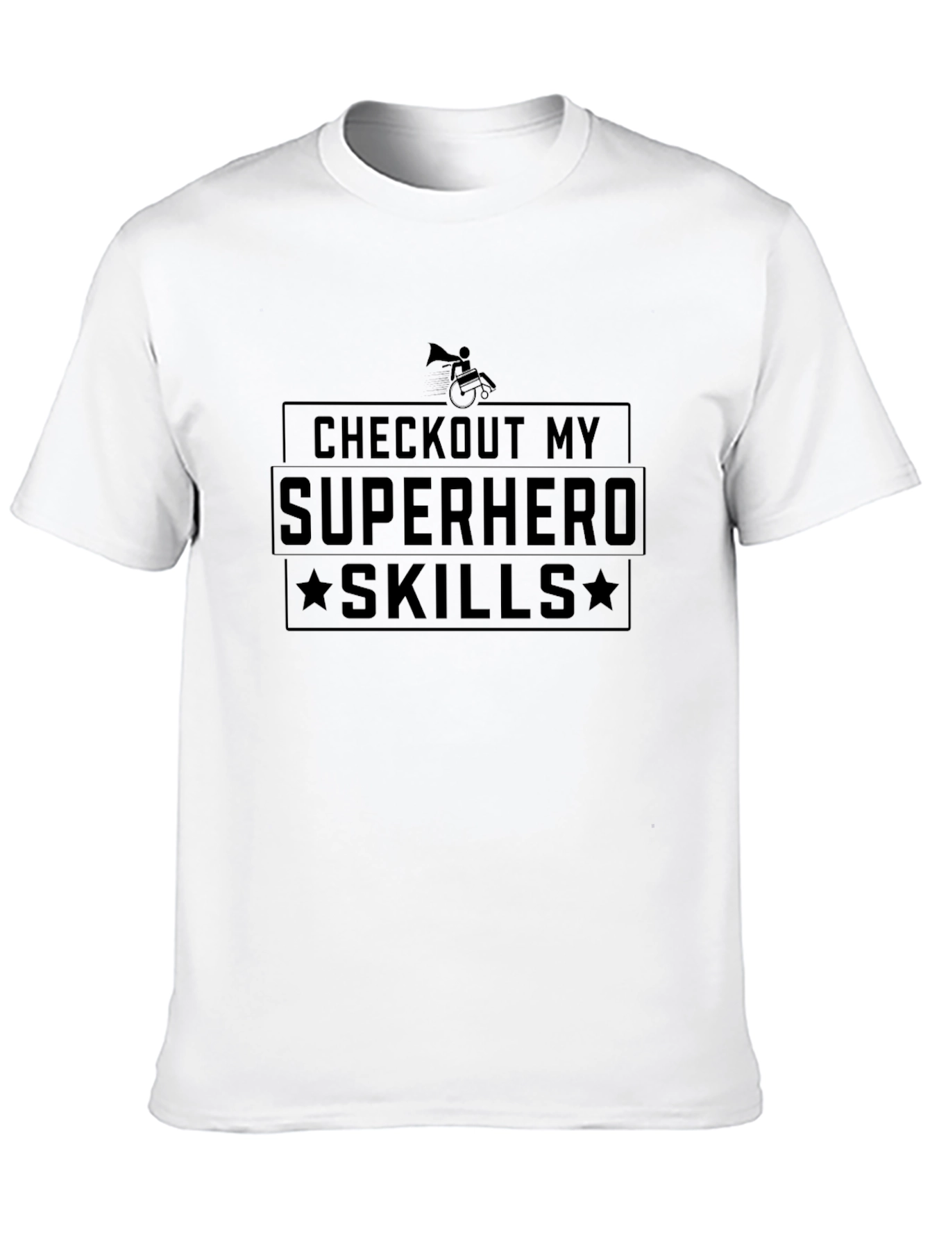 Superhero Skills Graphic Tee - Black