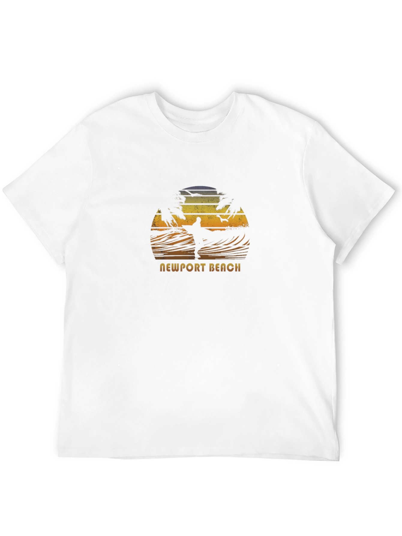 Newport Beach Surfer Silhouette T-Shirt