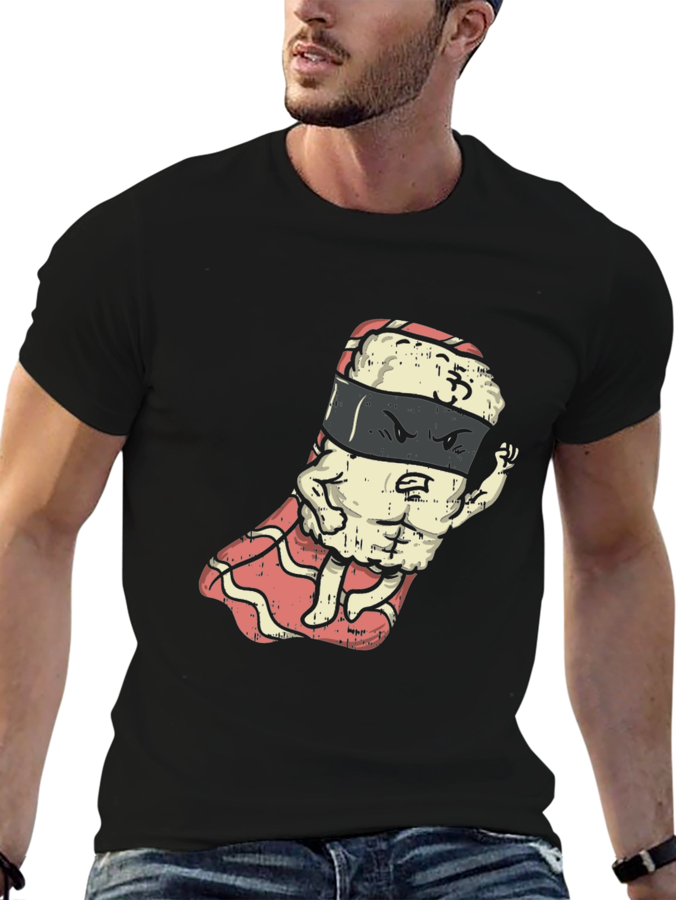 Sushi Ninja Black T-Shirt