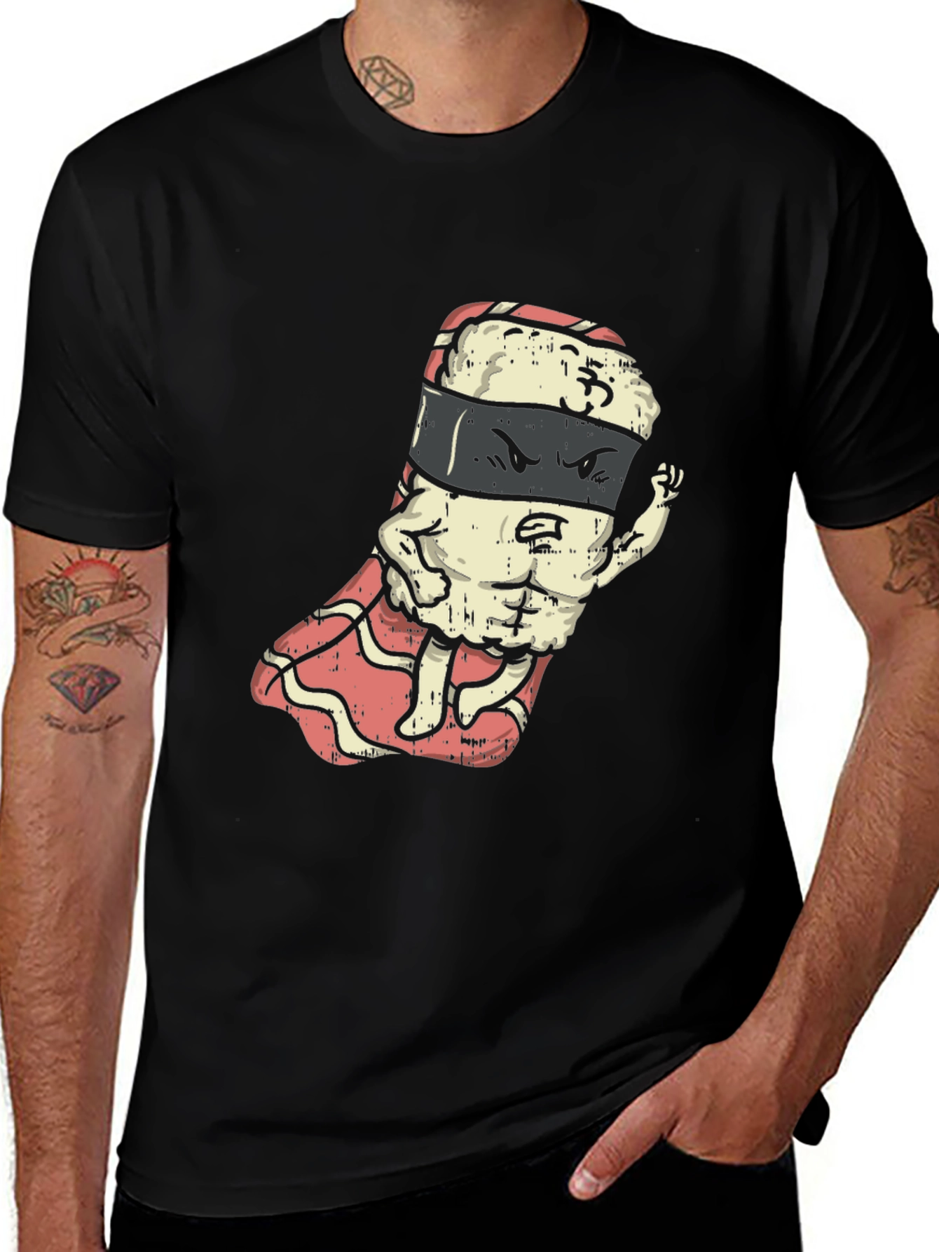 Sushi Ninja Black T-Shirt