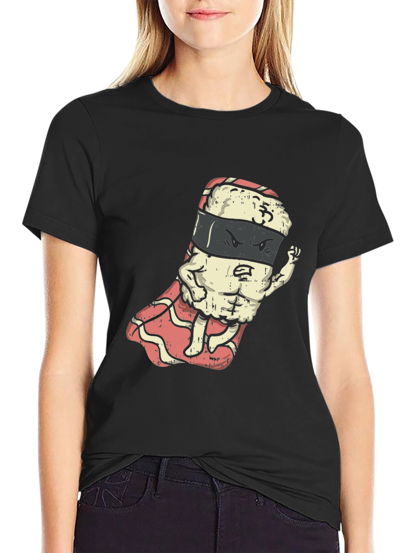Sushi Ninja Black T-Shirt