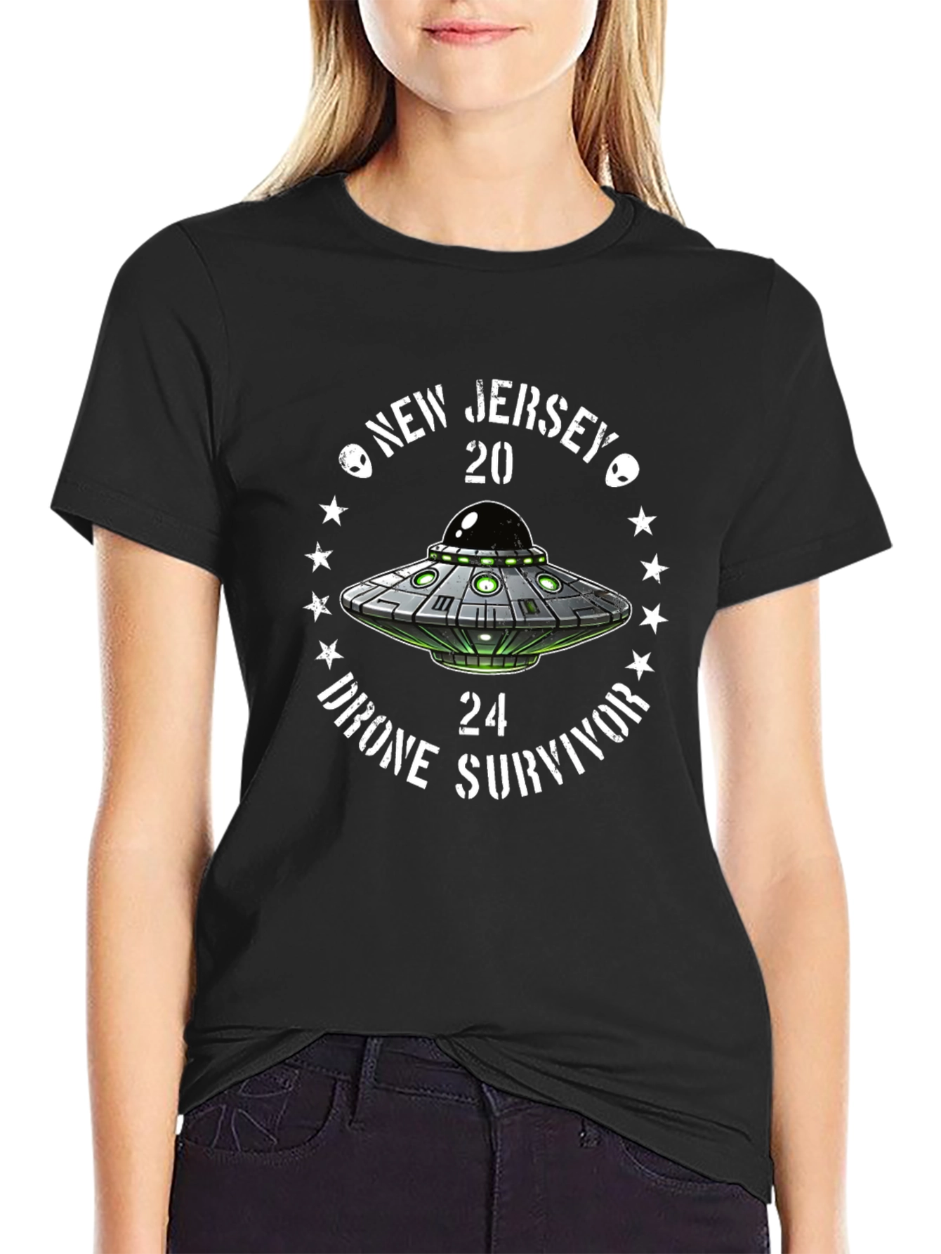 New Jersey 2024 Drone Survivor UFO T-Shirt