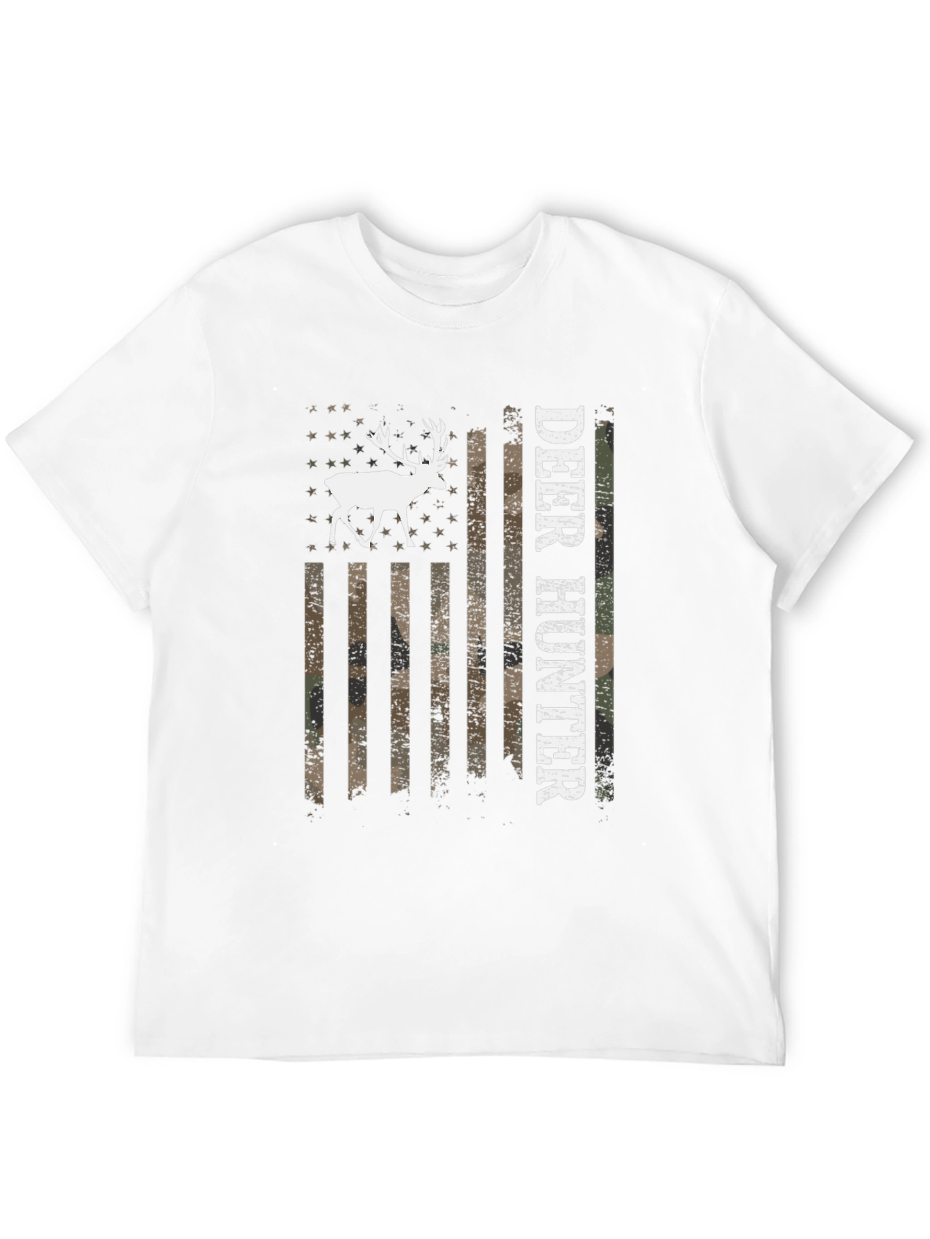 Deer Hunter USA Flag Graphic T-Shirt