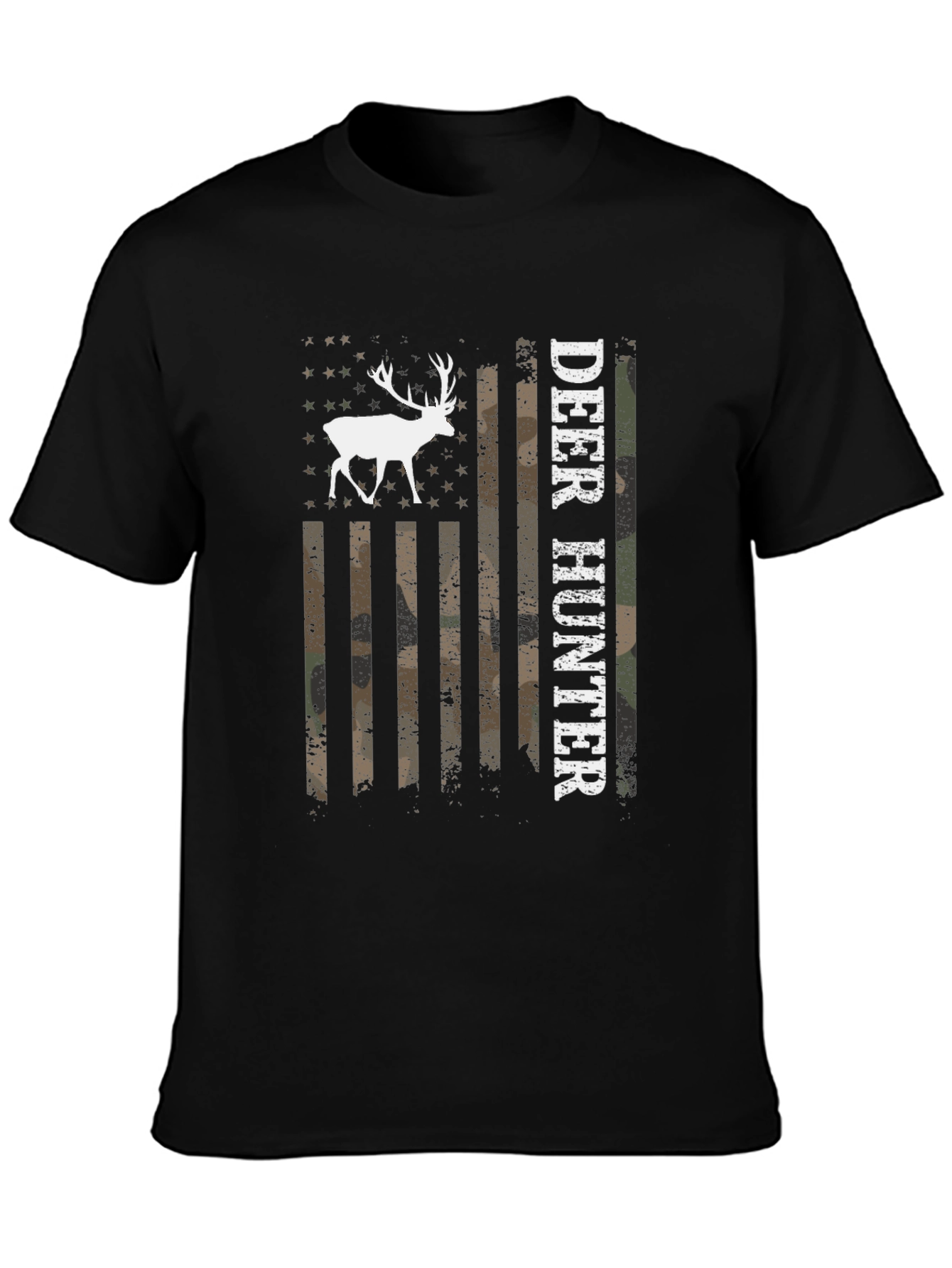 Deer Hunter USA Flag Graphic T-Shirt