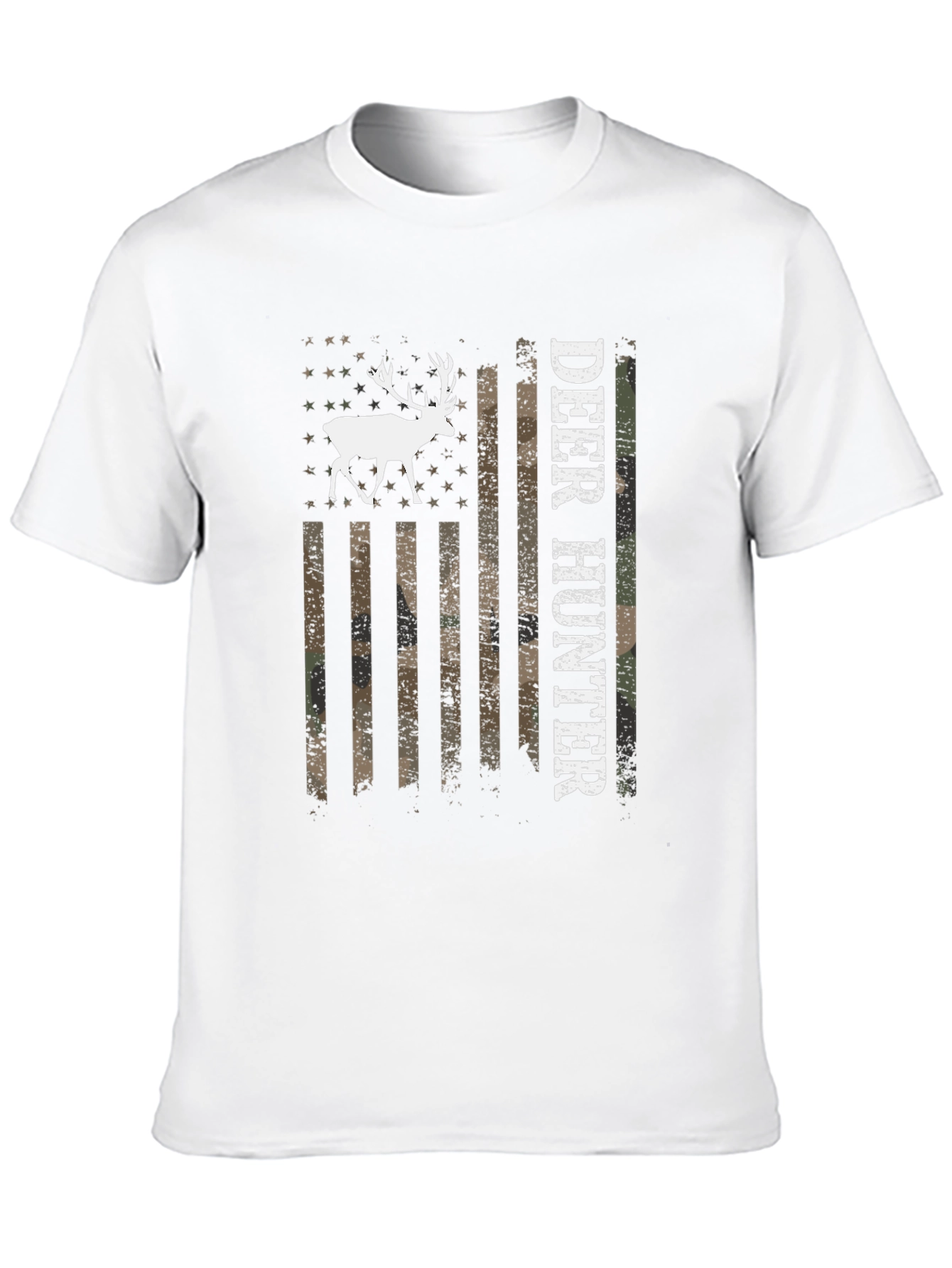 Deer Hunter USA Flag Graphic T-Shirt