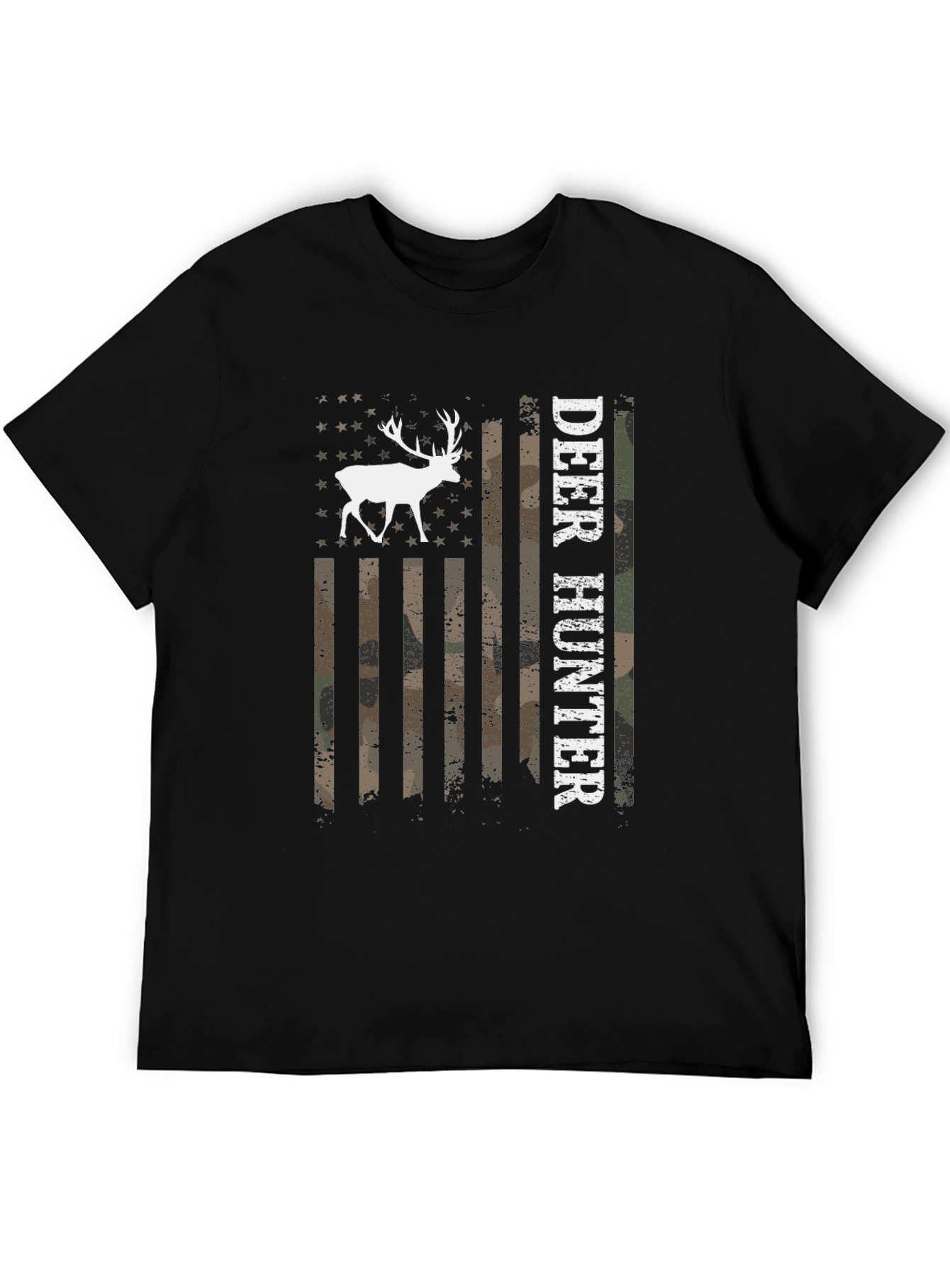 Deer Hunter USA Flag Graphic T-Shirt