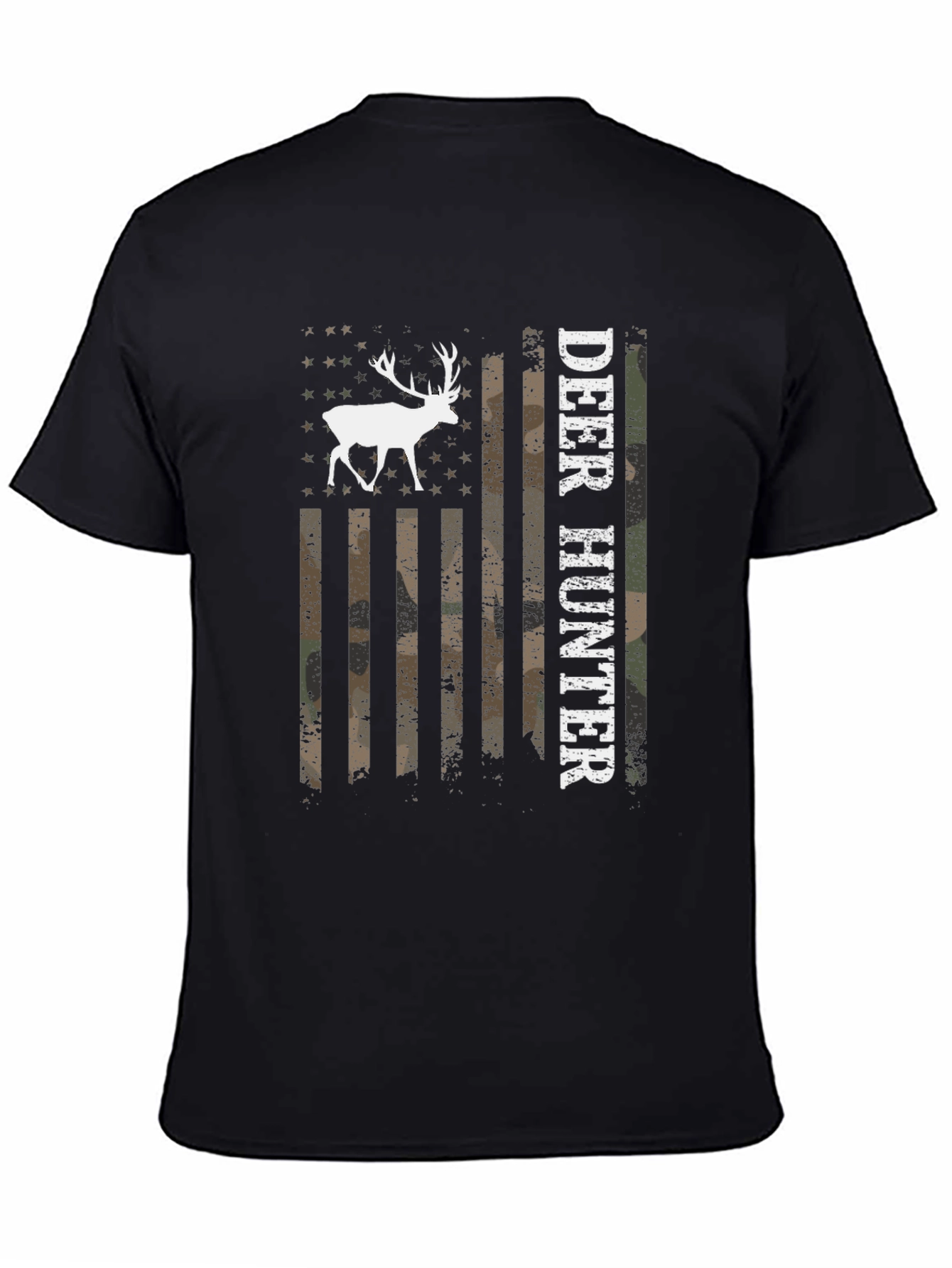 Deer Hunter USA Flag Graphic T-Shirt