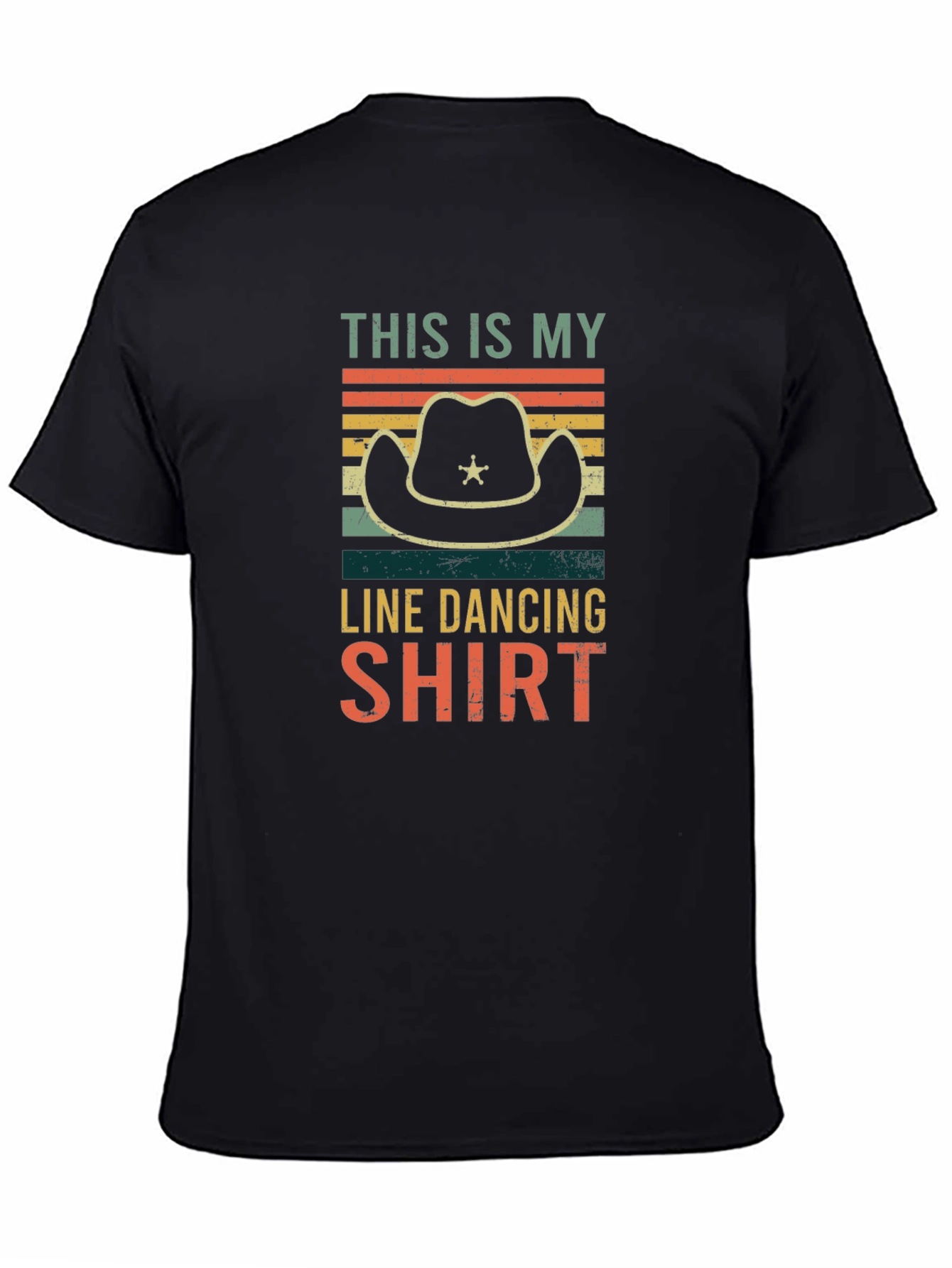 Line Dancing Shirt - Cowboy Hat Retro Design