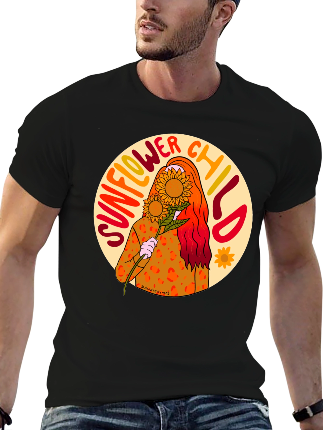 Sunflower Child Graphic T-Shirt