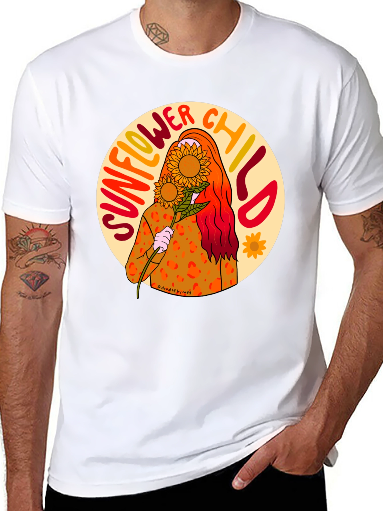 Sunflower Child Graphic T-Shirt