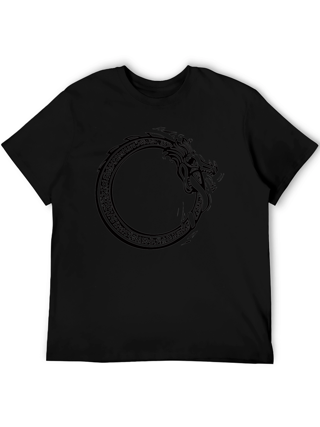 Ouroboros Serpent Black T-Shirt