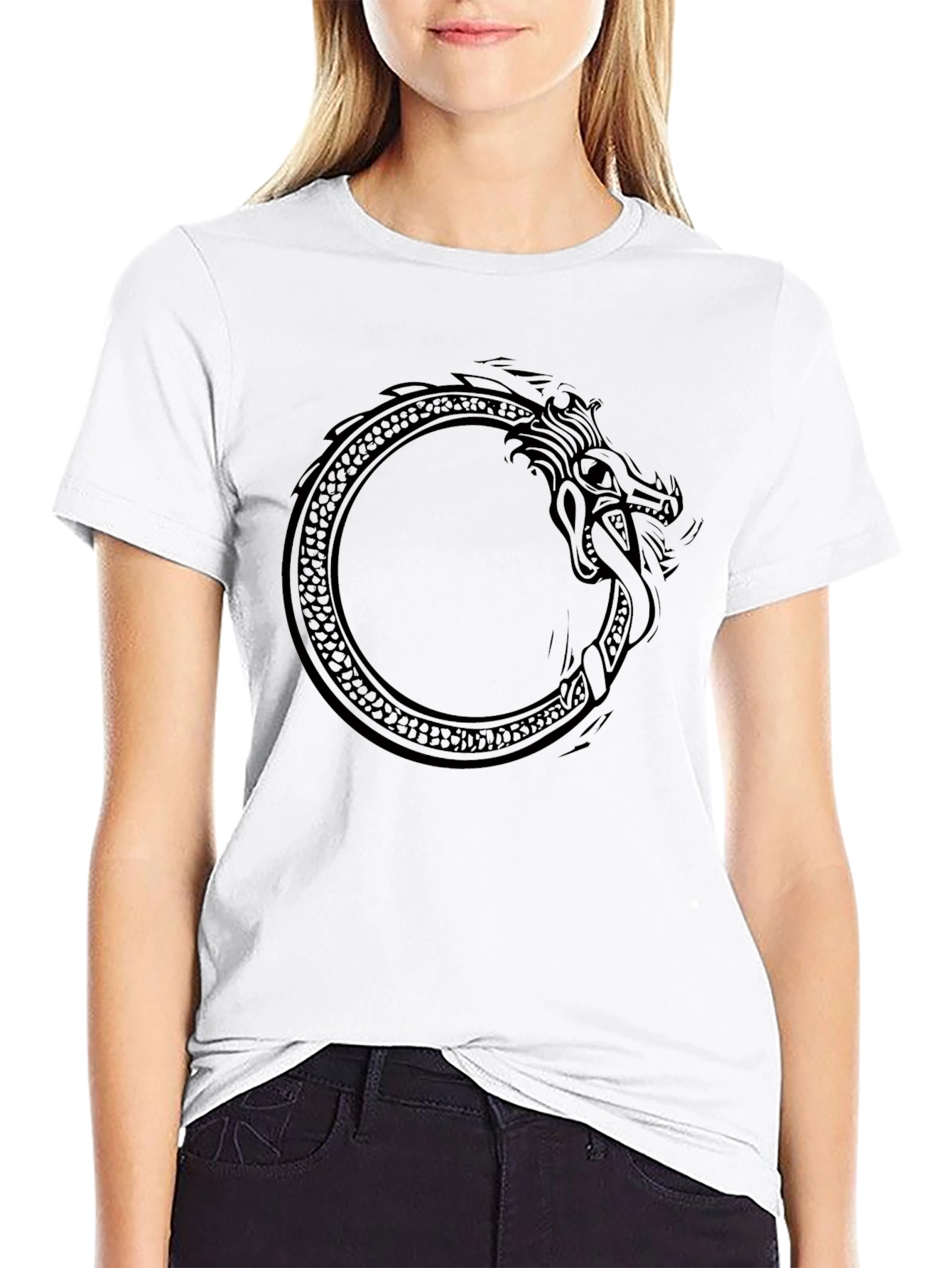 Ouroboros Serpent Black T-Shirt