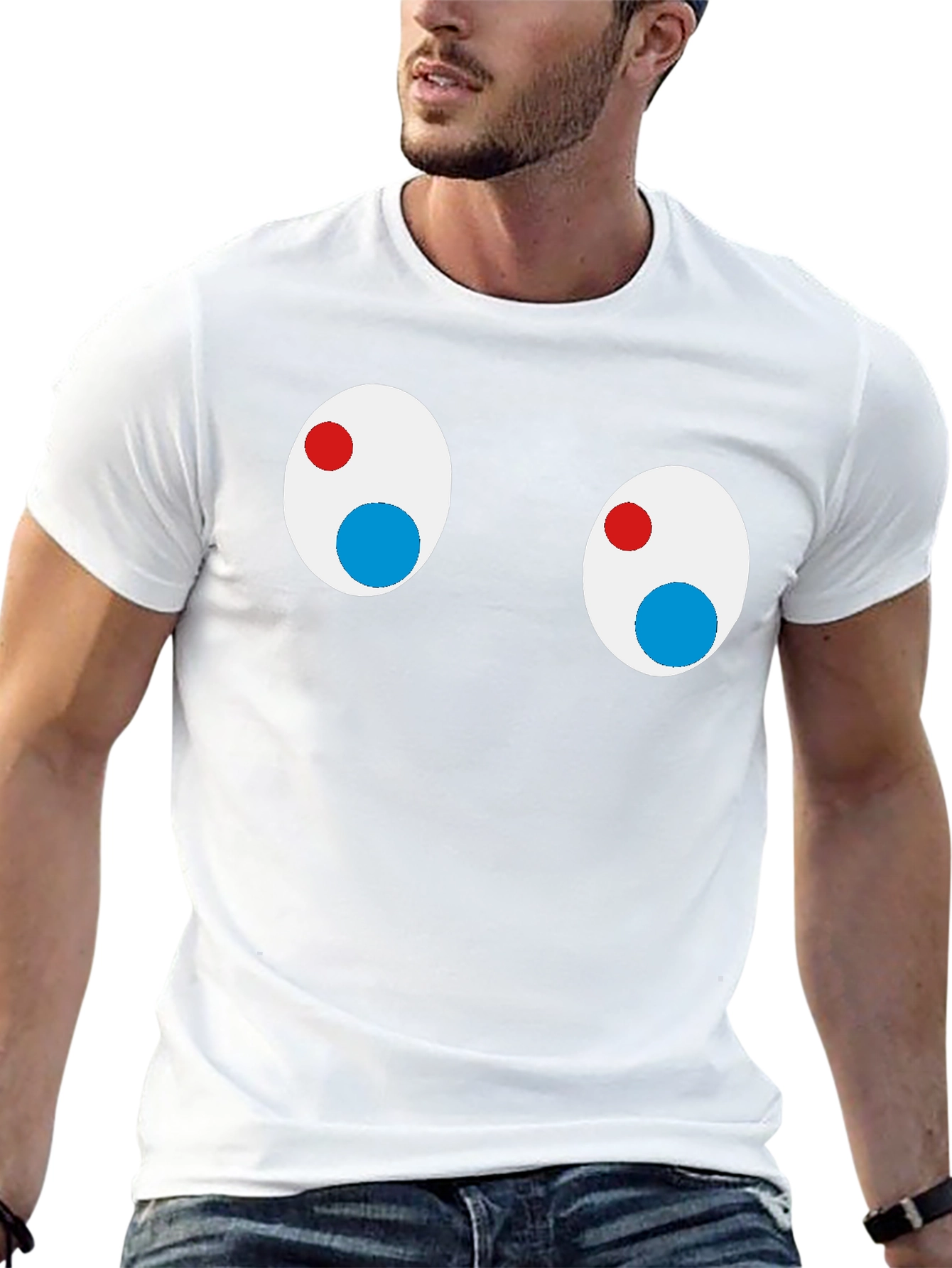 Funny Googly Eyes Black T-Shirt