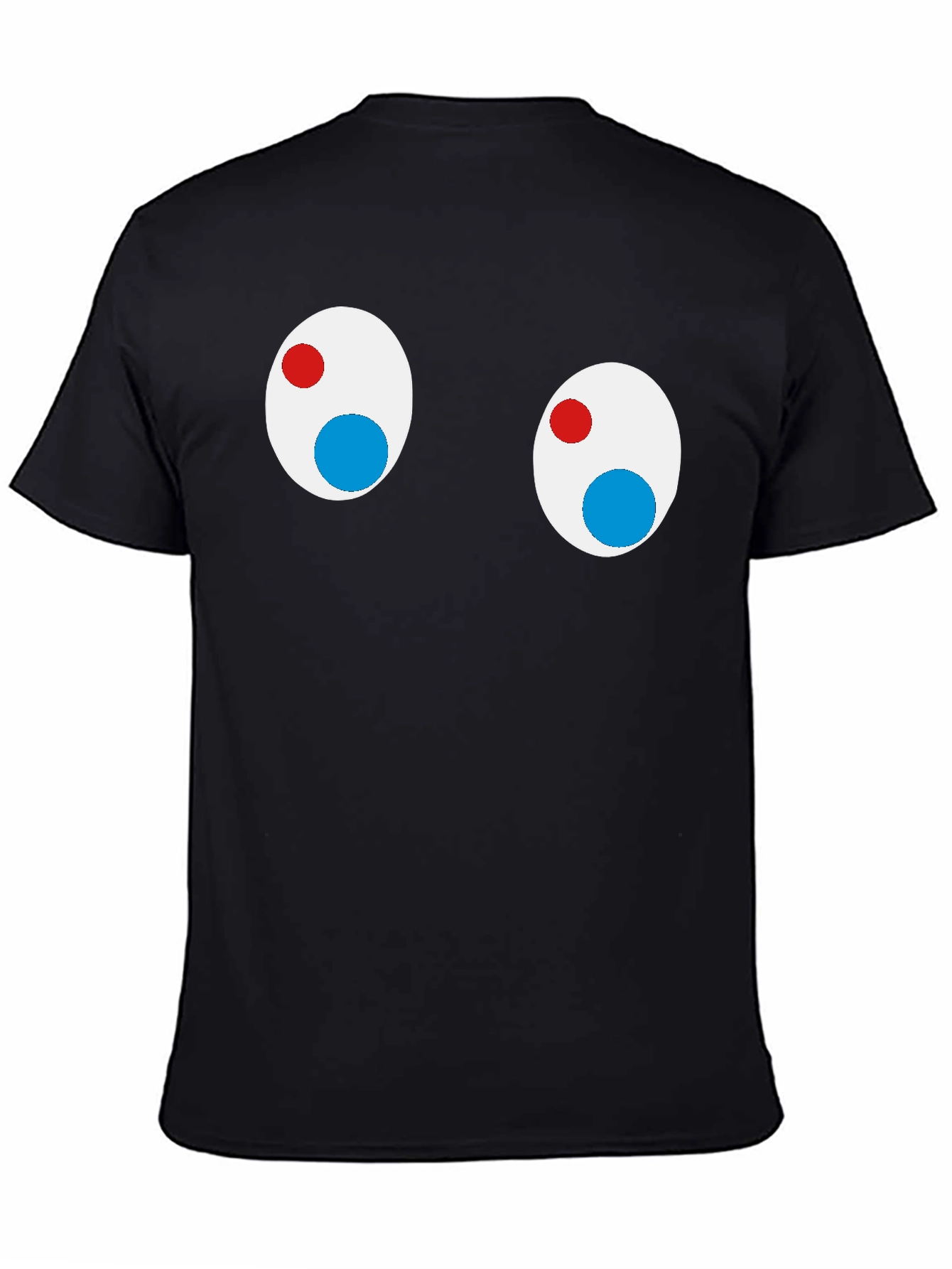 Funny Googly Eyes Black T-Shirt