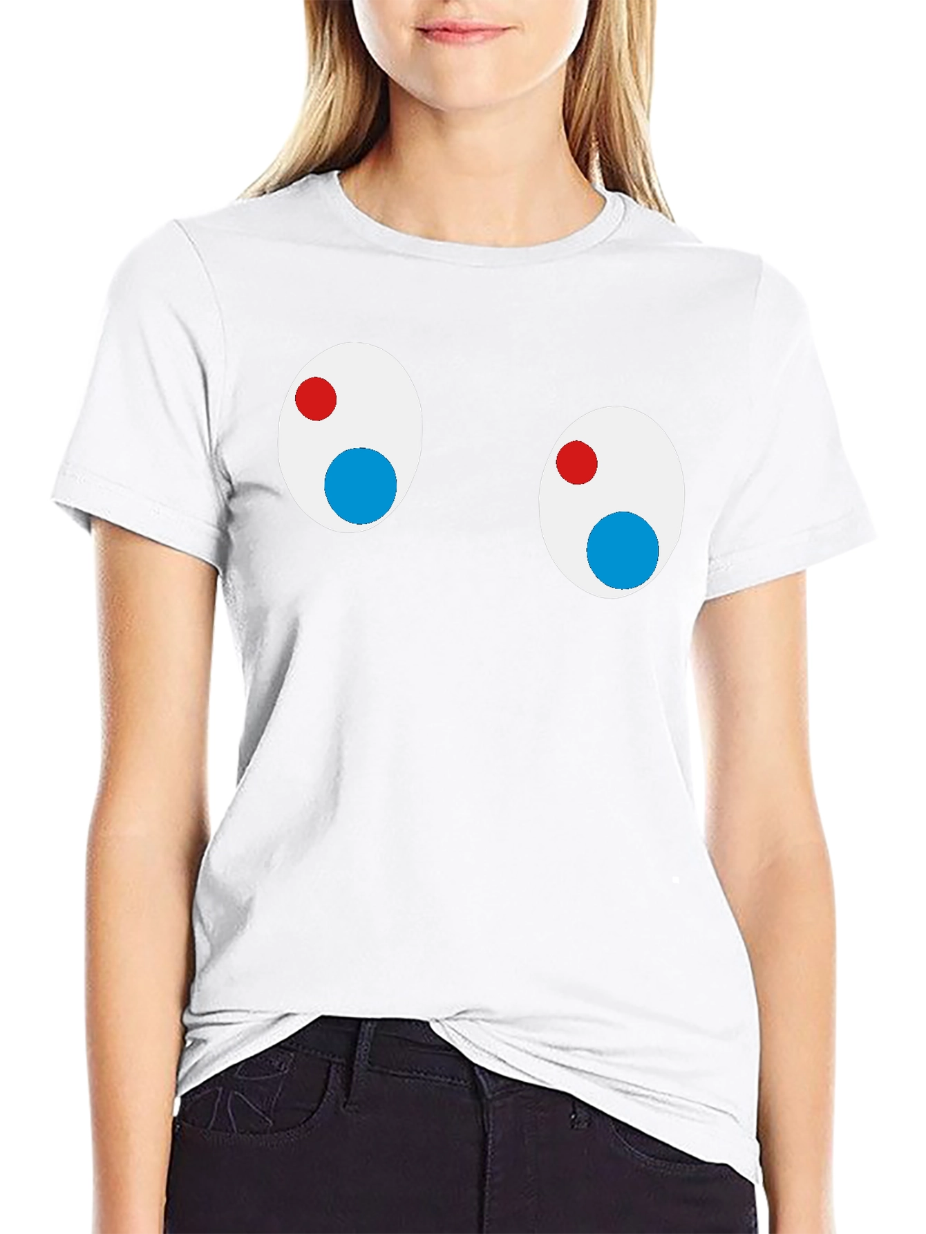 Funny Googly Eyes Black T-Shirt