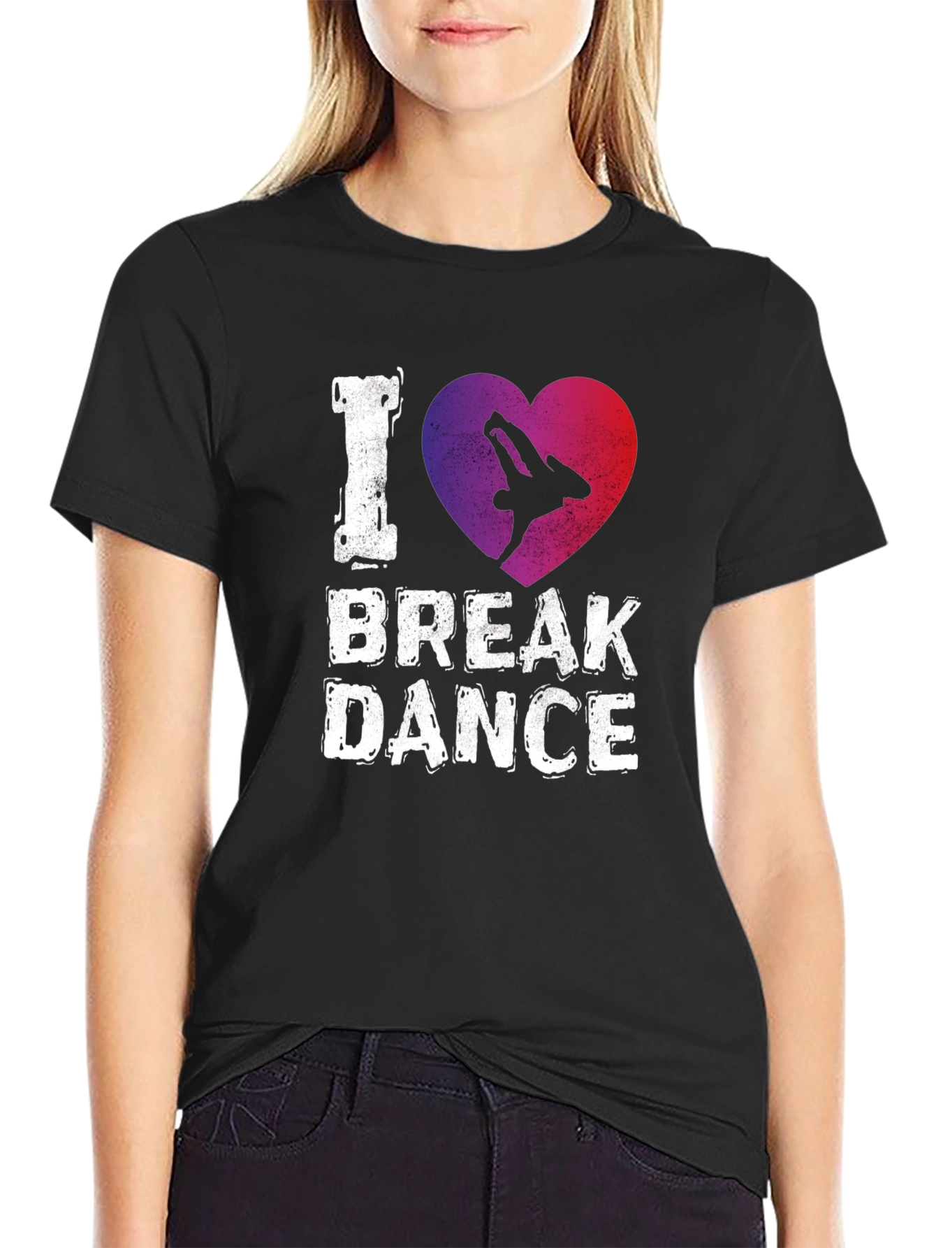I Love Break Dance Graphic T-Shirt