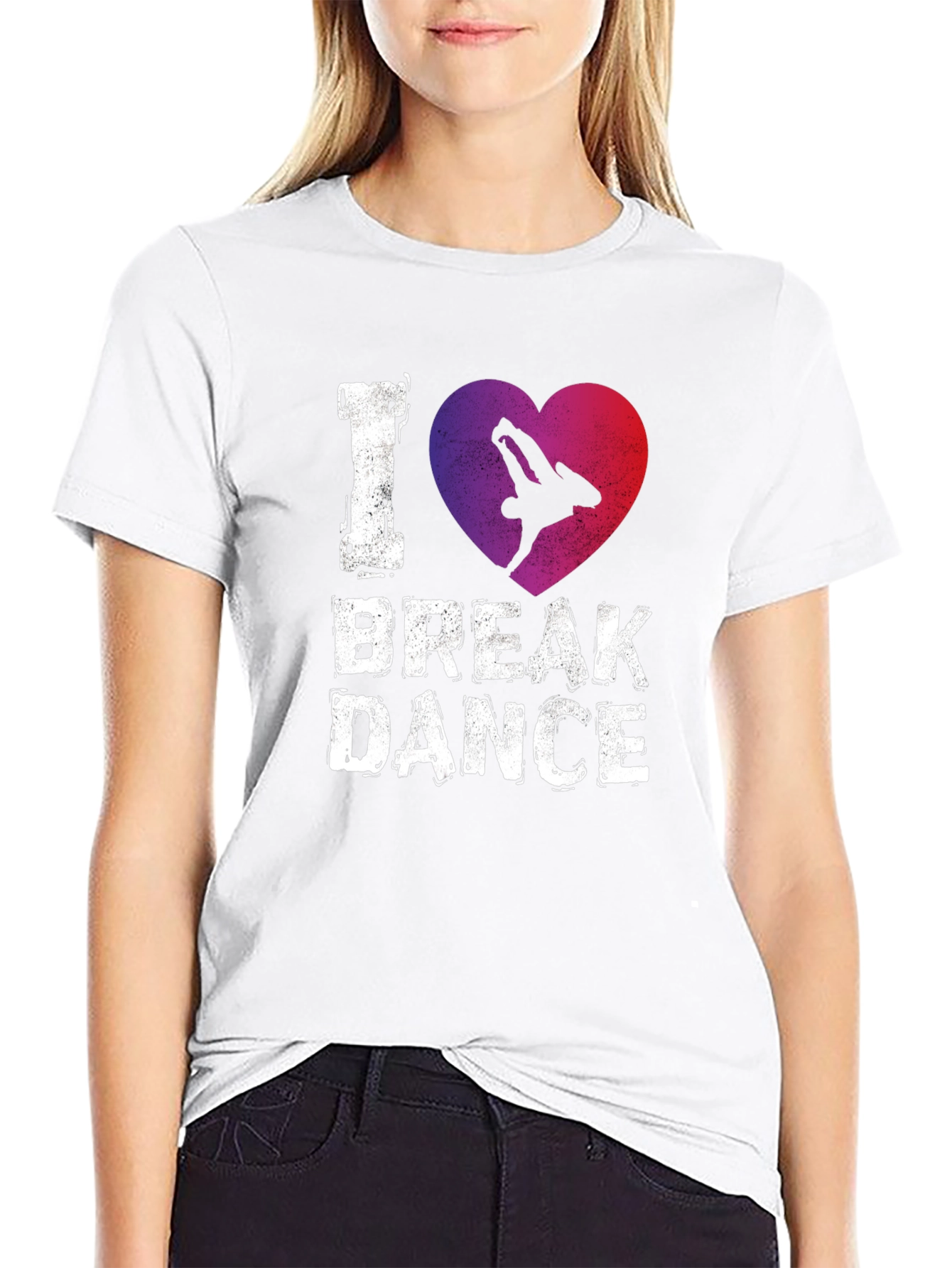 I Love Break Dance Graphic T-Shirt