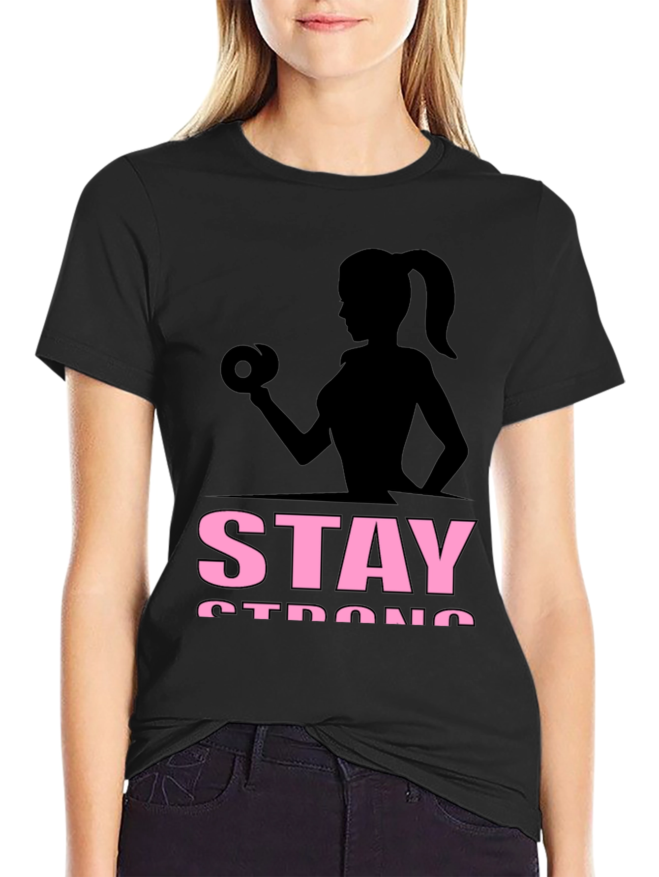 Stay Strong Womens Fitness T-Shirt