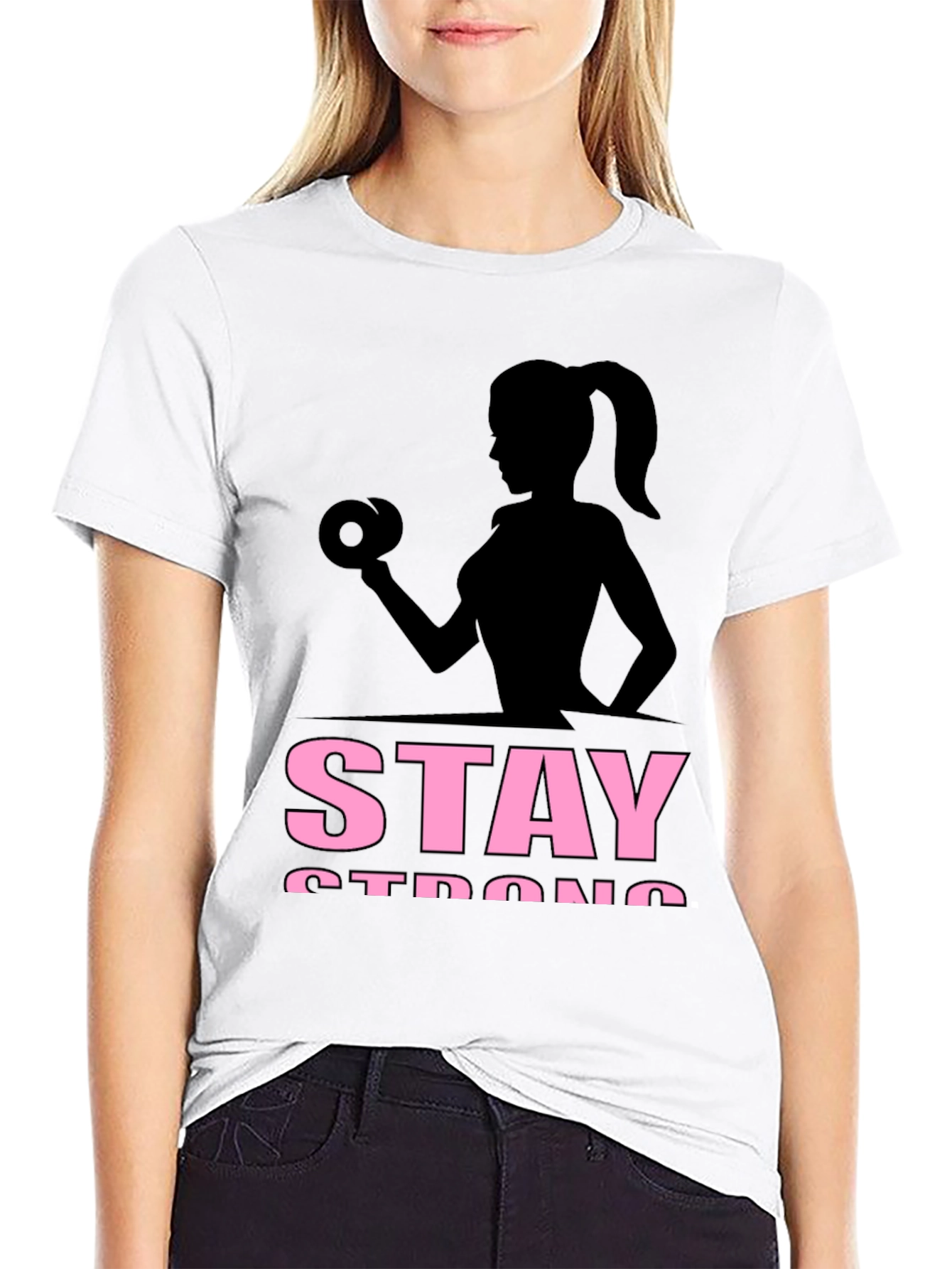 Stay Strong Womens Fitness T-Shirt