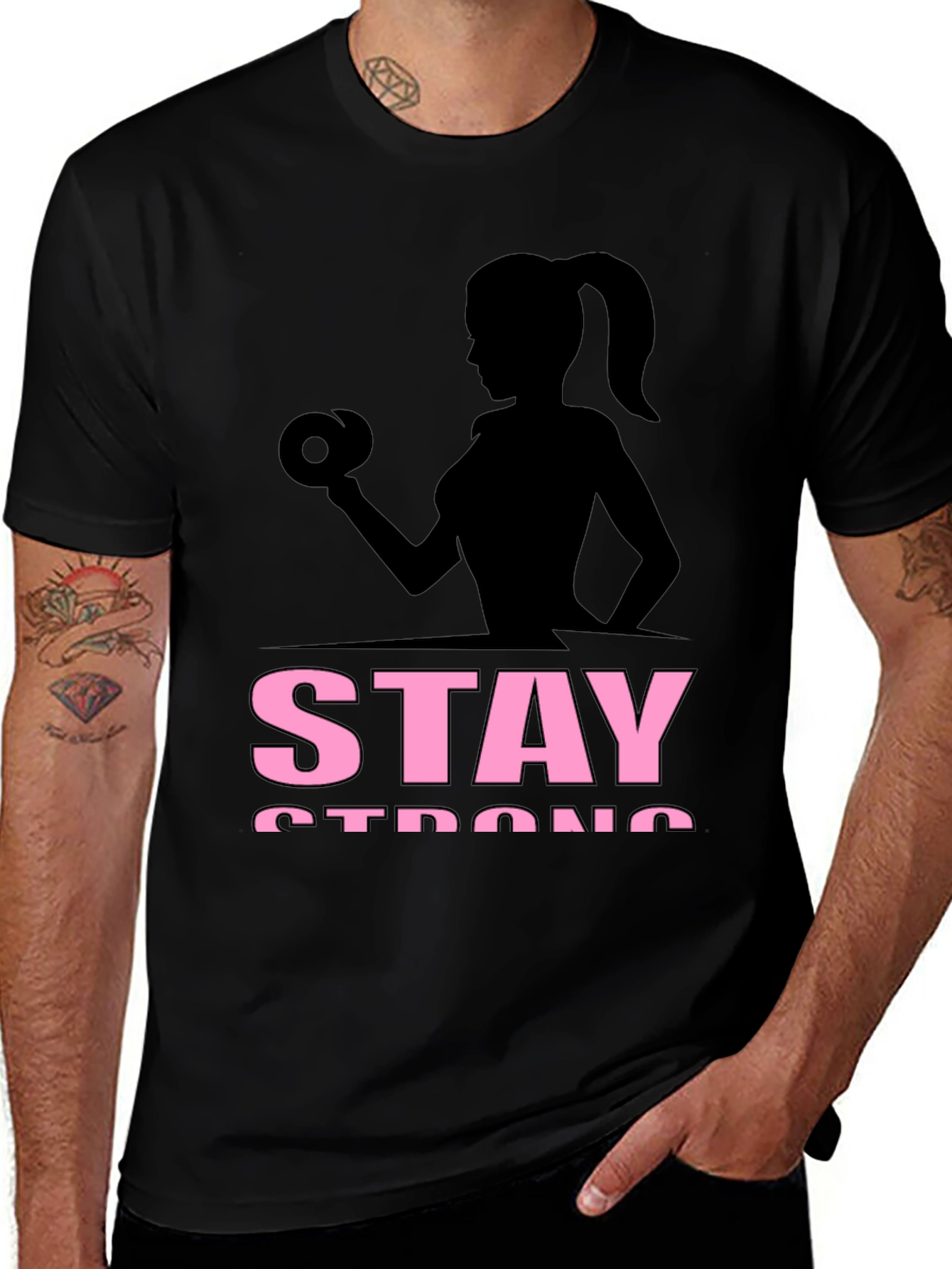 Stay Strong Womens Fitness T-Shirt